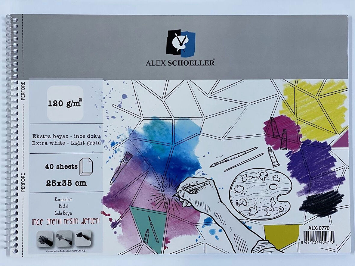 Supertrend Resim ve Eskiz Çizim Defteri 120 gr. 25x35 cm. 40 yp.