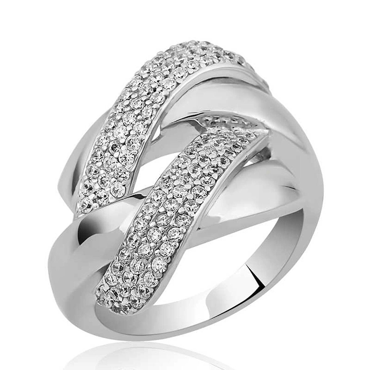 Supertrend Gümüş Örgü Model Fantazi Yüzük