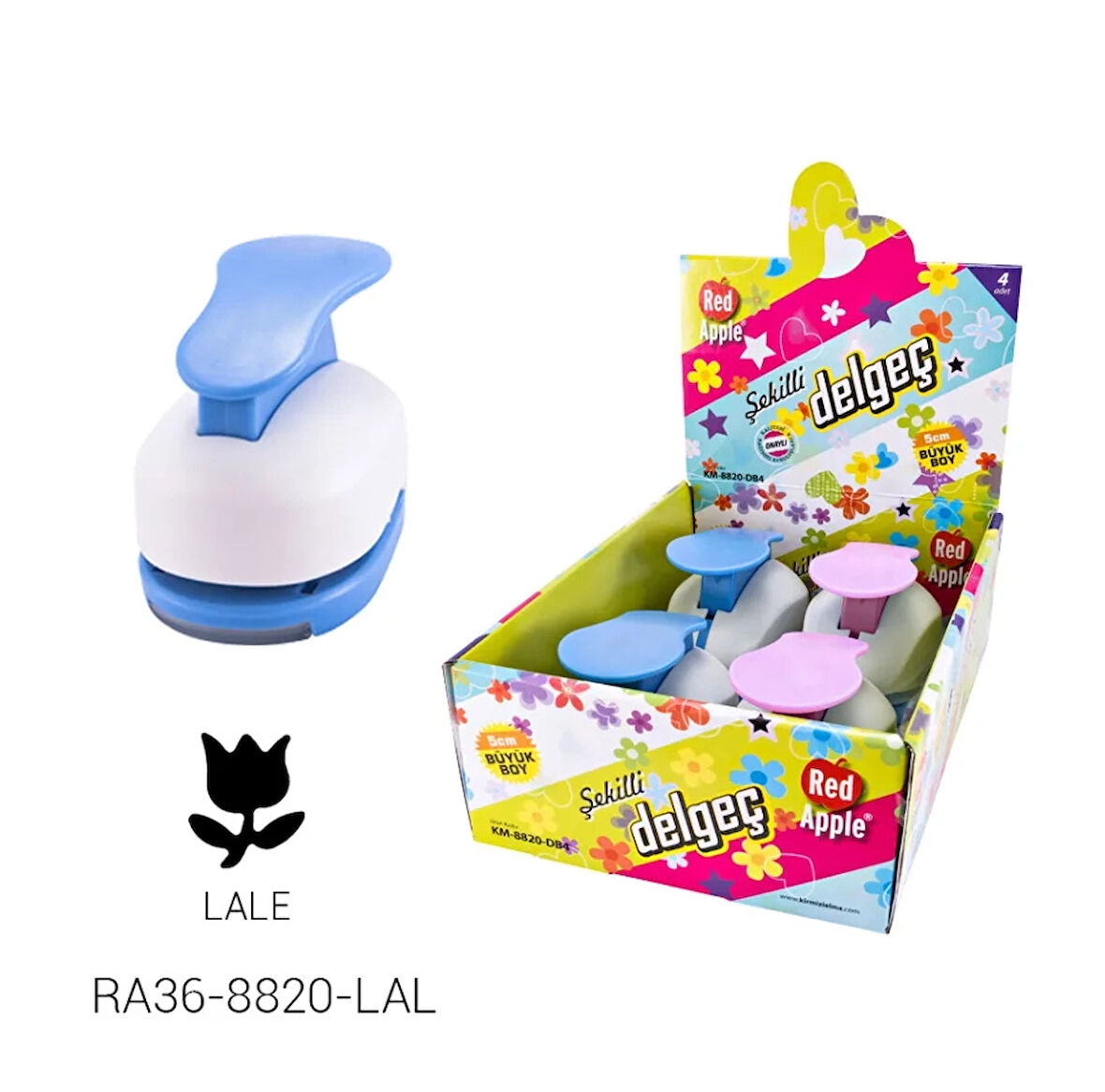 Supertrend Mega Boy Şekilli Delgeç Şekilgeç 2'' (5 cm.) LALE