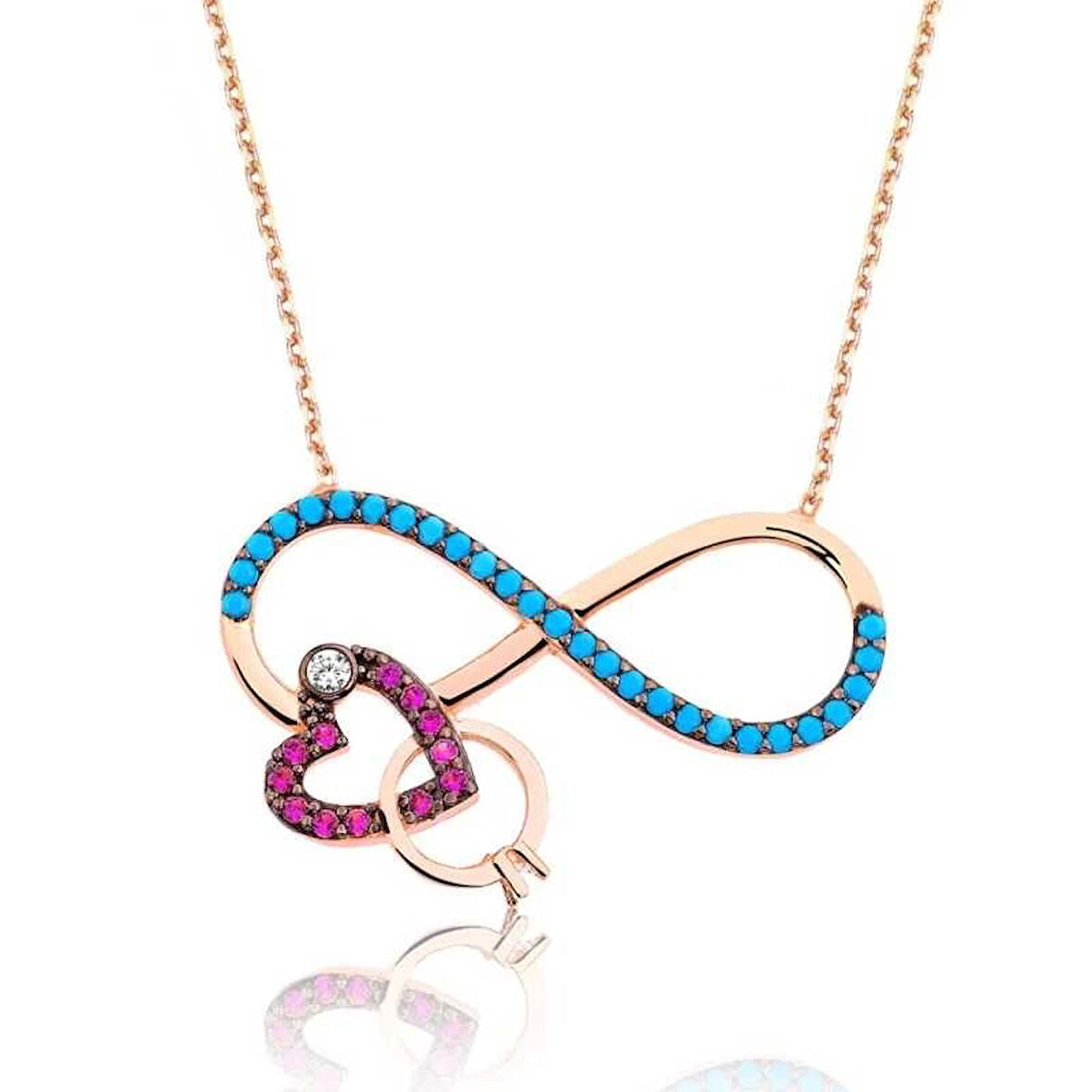 Supertrend Gümüş Sonsuz Aşk Kadın Kolye