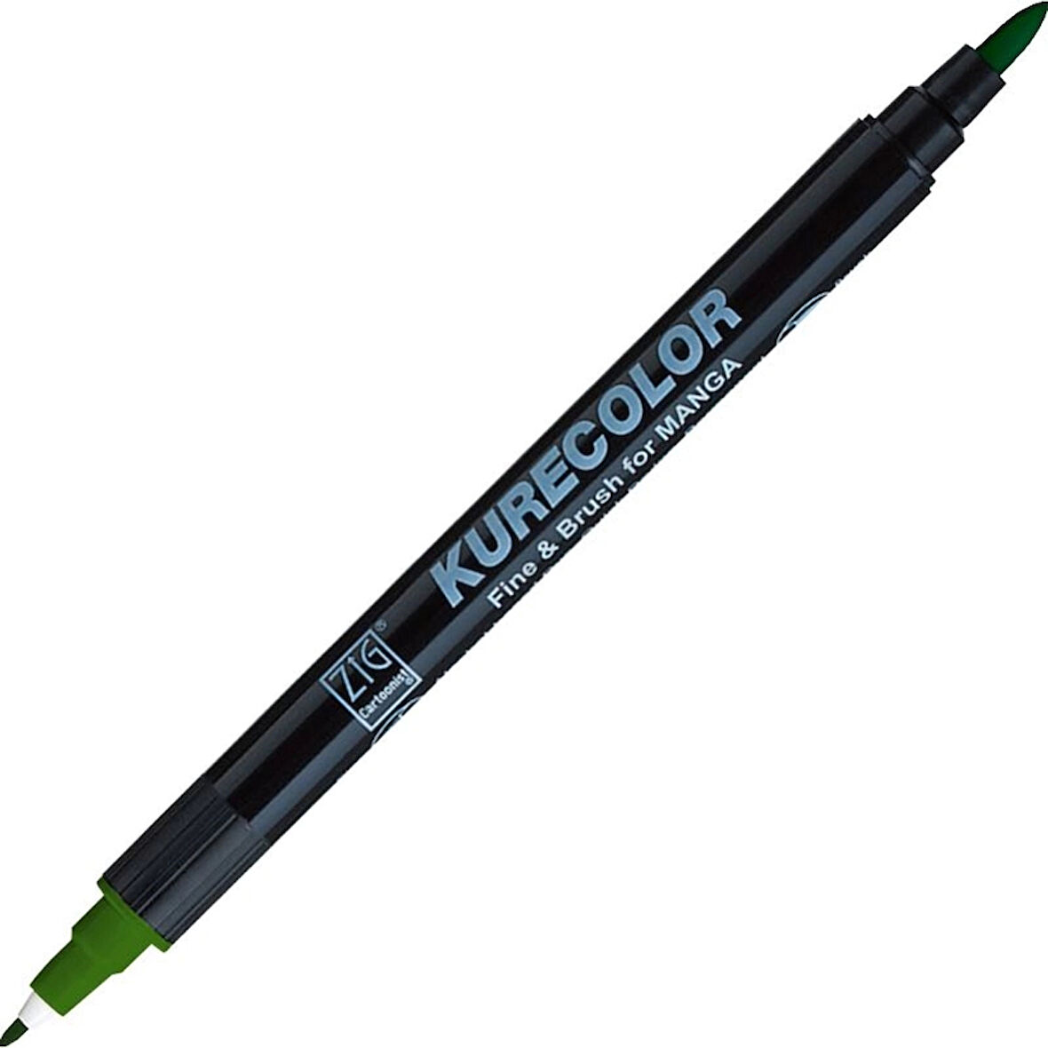 Supertrend Kurecolor Fine & Brush for MANGA Marker Çizim Kalemi 567 Deep Green