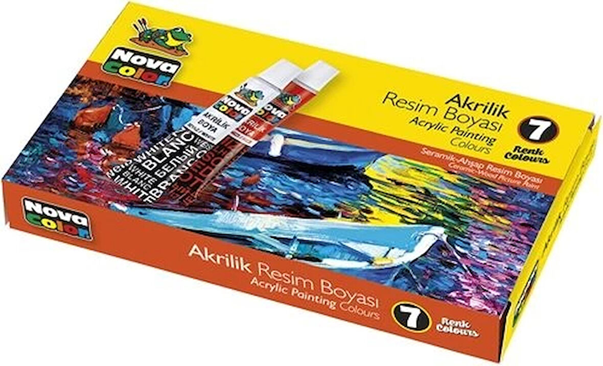 Supertrend Akrilik Boya Seti 7 Renk x 7 ml. Tüp