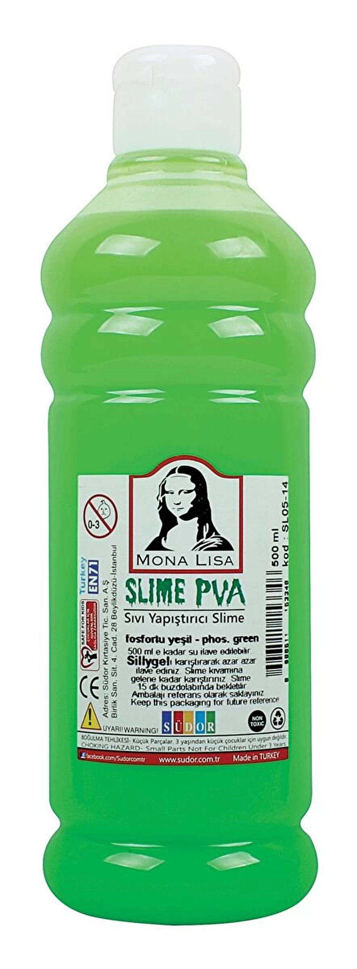 Supertrend Mona Lisa Slime Jeli 500 ml. FOSFORLU YEŞİL