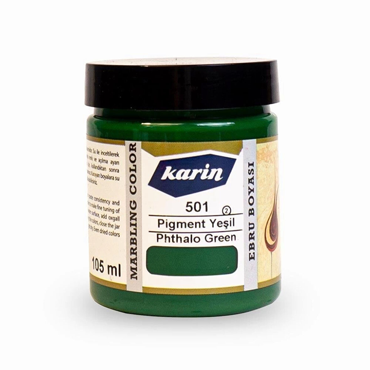 Supertrend Ebru Boyası 105 ml. 501 Pigment Yeşil