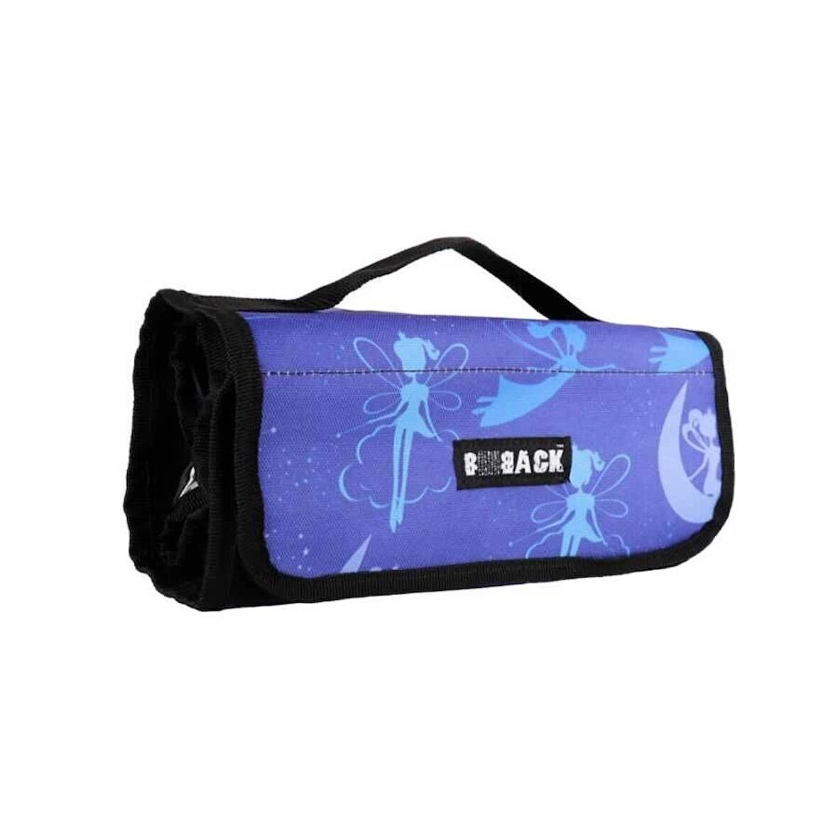 Supertrend 4 Bölümlü Kalem Çantası / Kalemlik / Kalem Kutusu PERİ DESENLİ