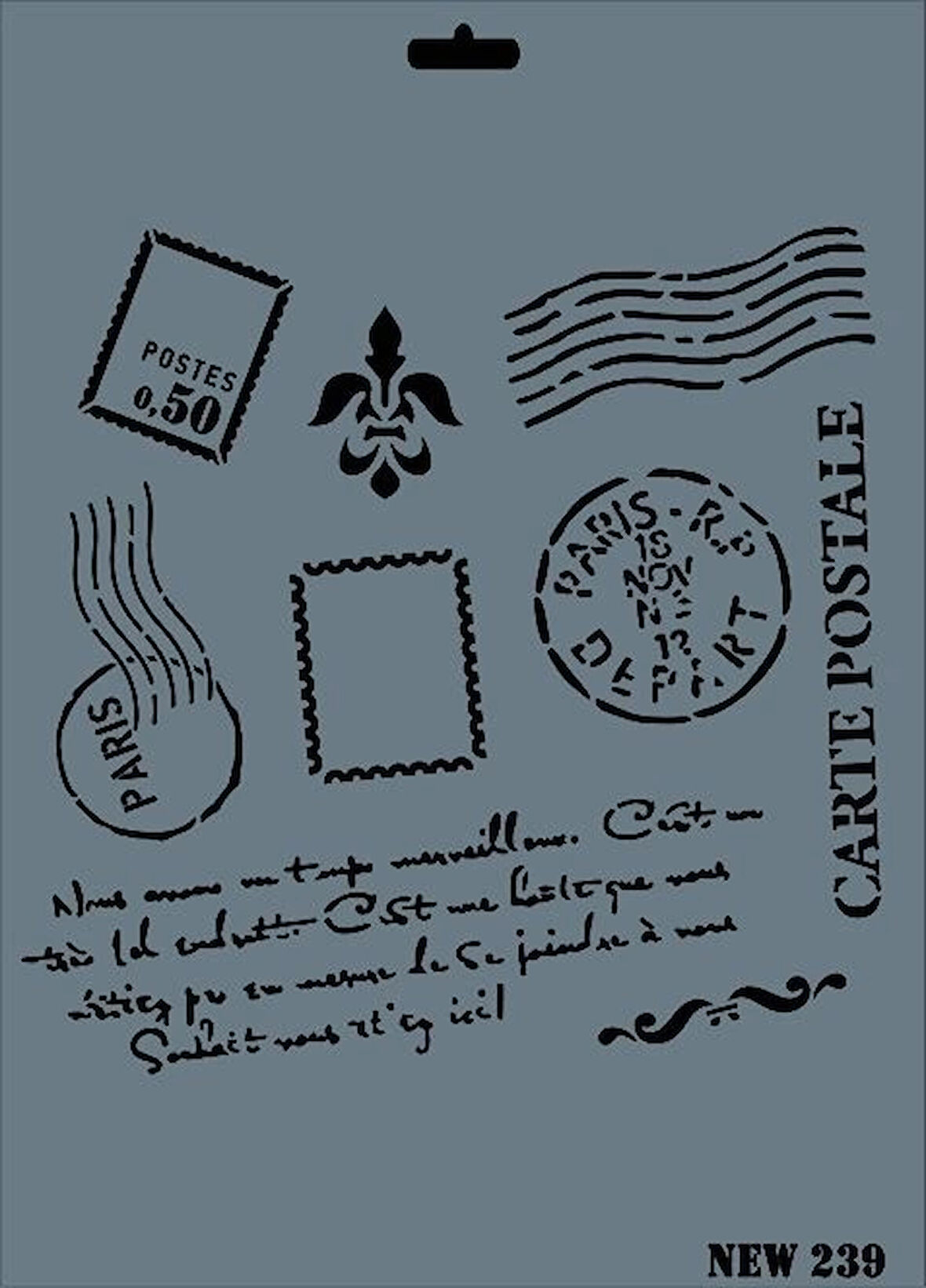 Supertrend Stencil Boyama Şablonu 25x35 cm. NEW-239