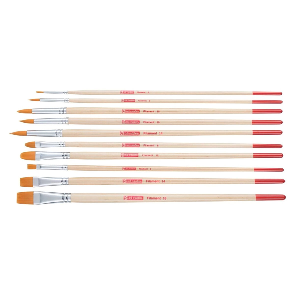 Supertrend Art Creation Yağlı Boya ve Akrilik için 10'lu Karma Fırça Seti