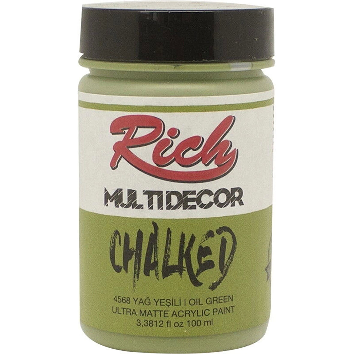 Supertrend Multi Decor Chalked Akrilik Boya 100 cc. 4568 YAĞ YEŞİLİ