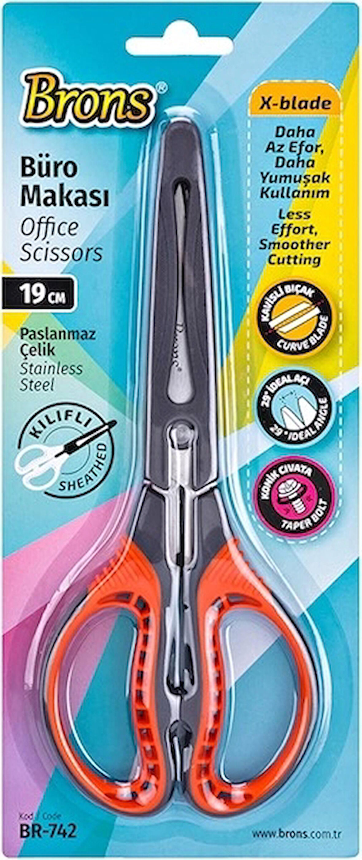 Supertrend Koruma Kılıflı Makas 19 cm.