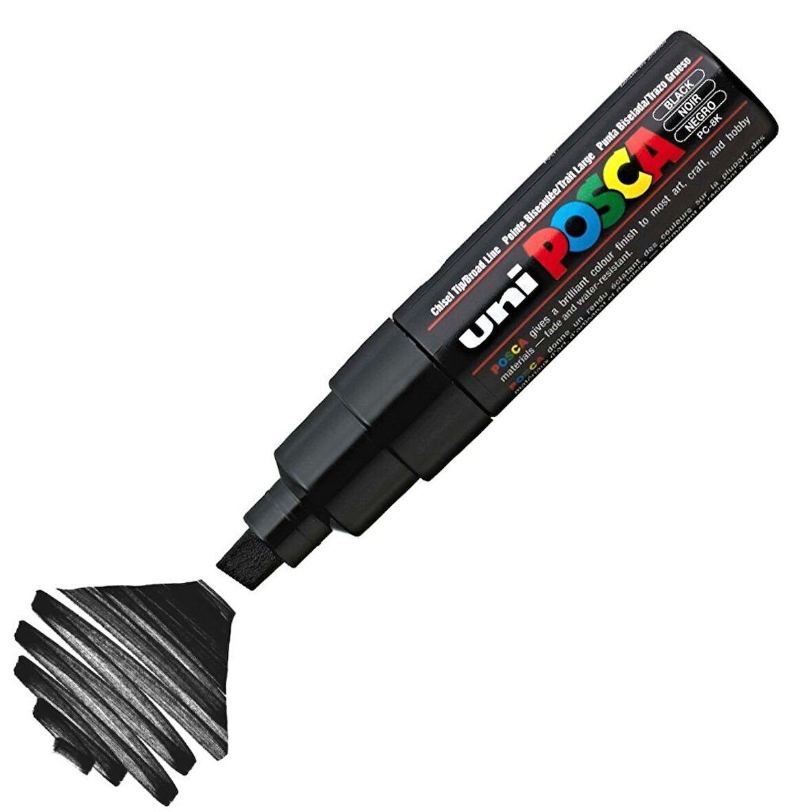 Supertrend Posca PC-8K Boyama Markörü 8 mm. Kesik Uç SİYAH