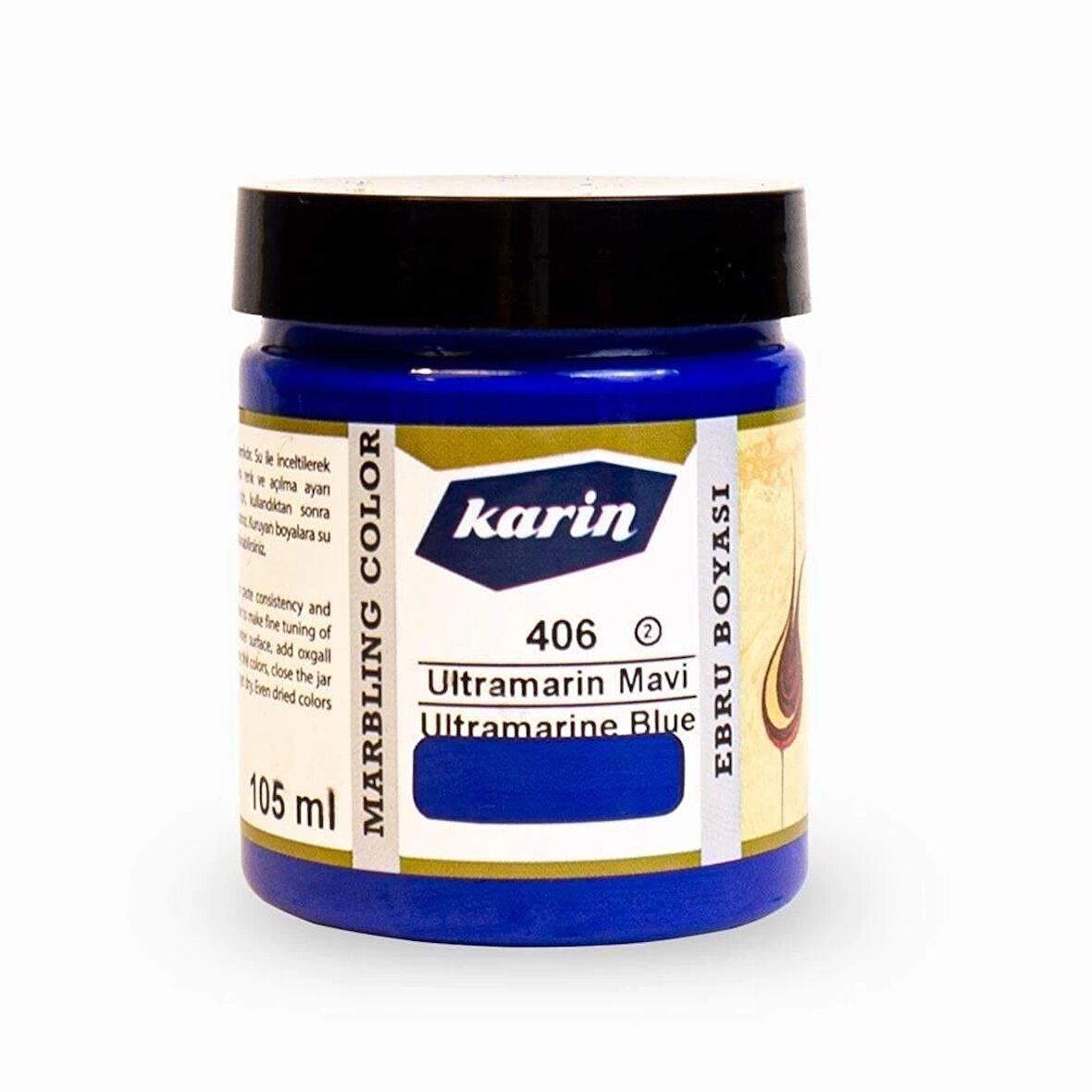 Supertrend Ebru Boyası 105 ml. 406 Ultramarine Mavi