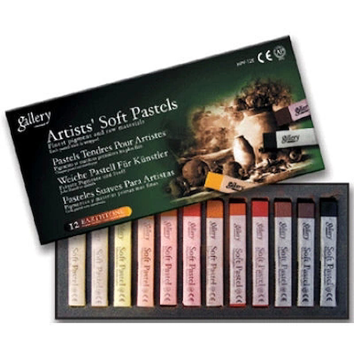 Supertrend Gallery Artists' Soft Toz Pastel Boya Seti Earth Tones 12 Renk Toprak Renkler