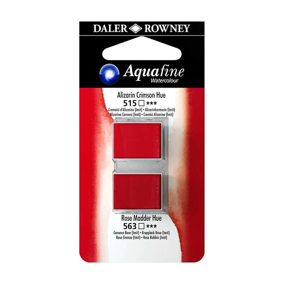 Supertrend Aquafine 1/2 Tablet Sulu Boya 2'li Set ALIZARIN CRIMSON / ROSE MADDER HUE