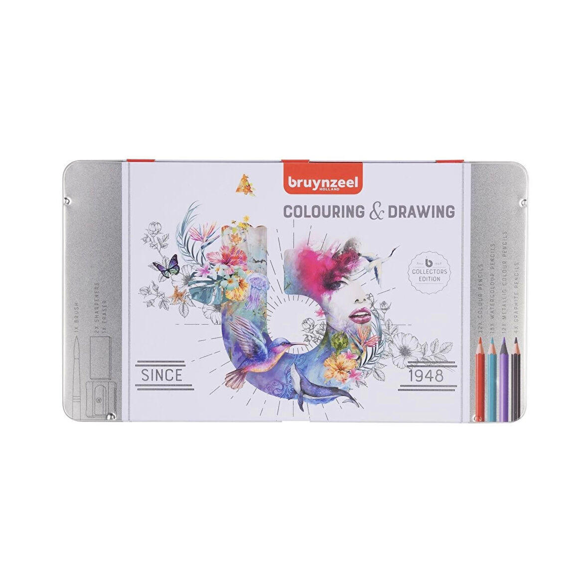 Bruynzeel Coloring & Drawing Kuru Boya Kalemi Boya ve Çizim Seti 70 Parça