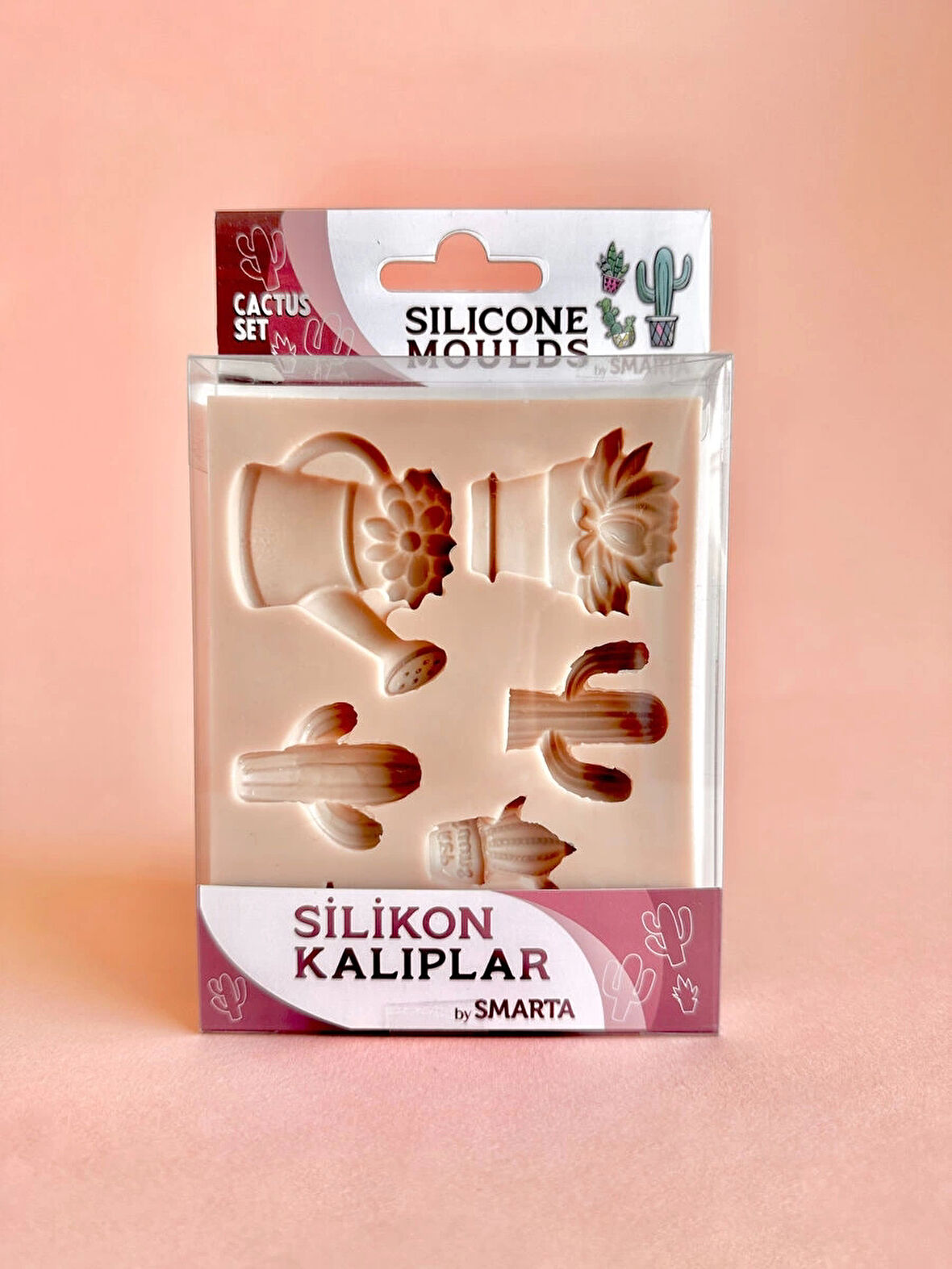 Supertrend Silicone Moulds Silikon Epoksi ve Polimer Kil Kalıbı CACTUS SET