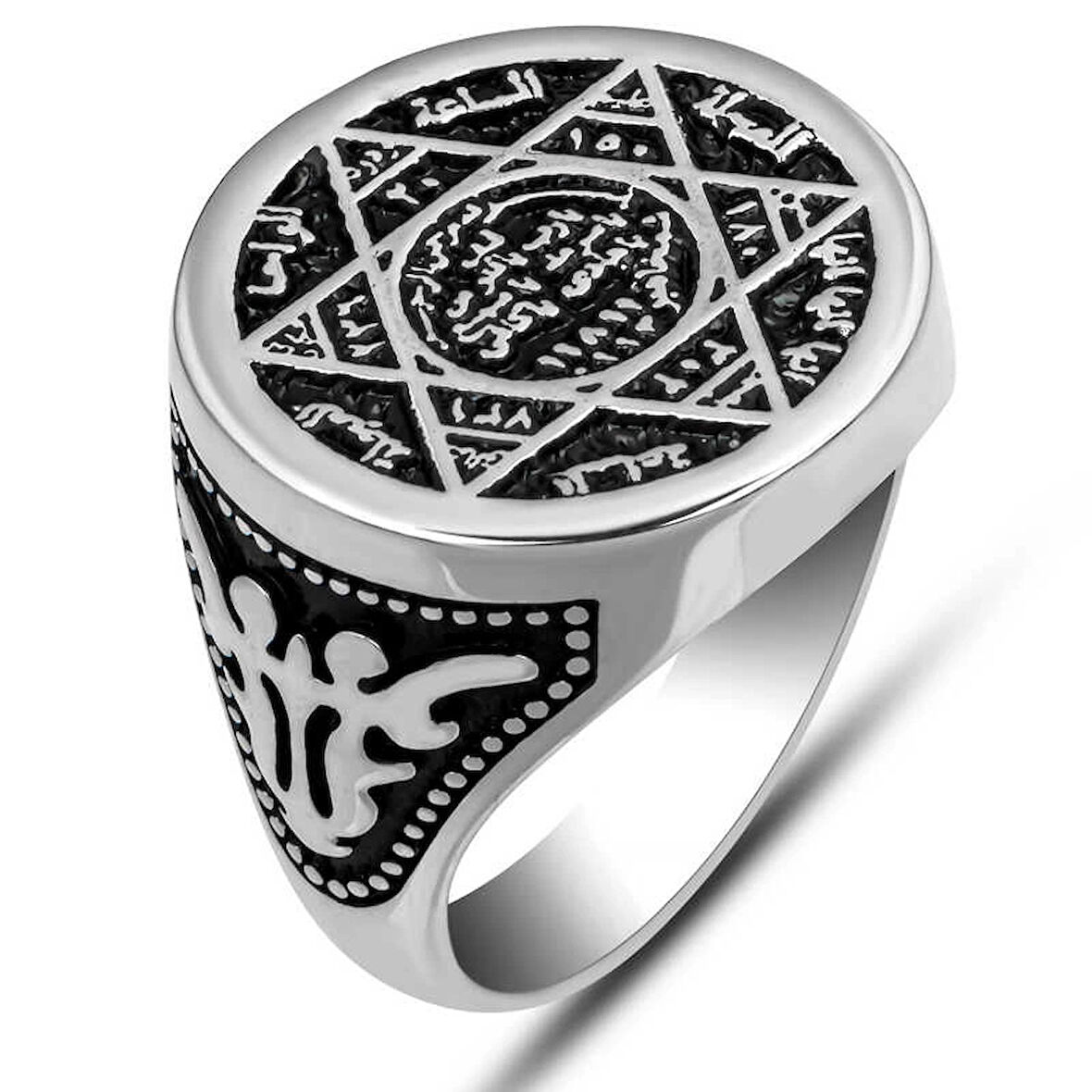 Supertrend Gümüş Süleyman Mührü Erkek Yüzük