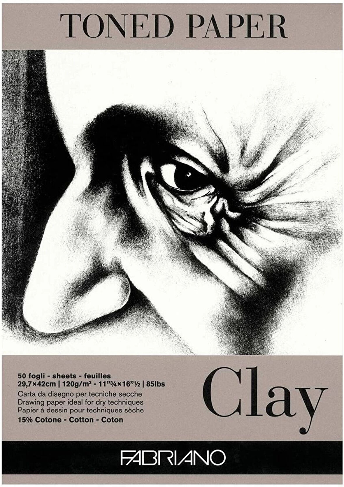 Supertrend Toned Paper Clay Eskiz Çizim Defteri Kil Rengi 120 gr. A3 50 yaprak