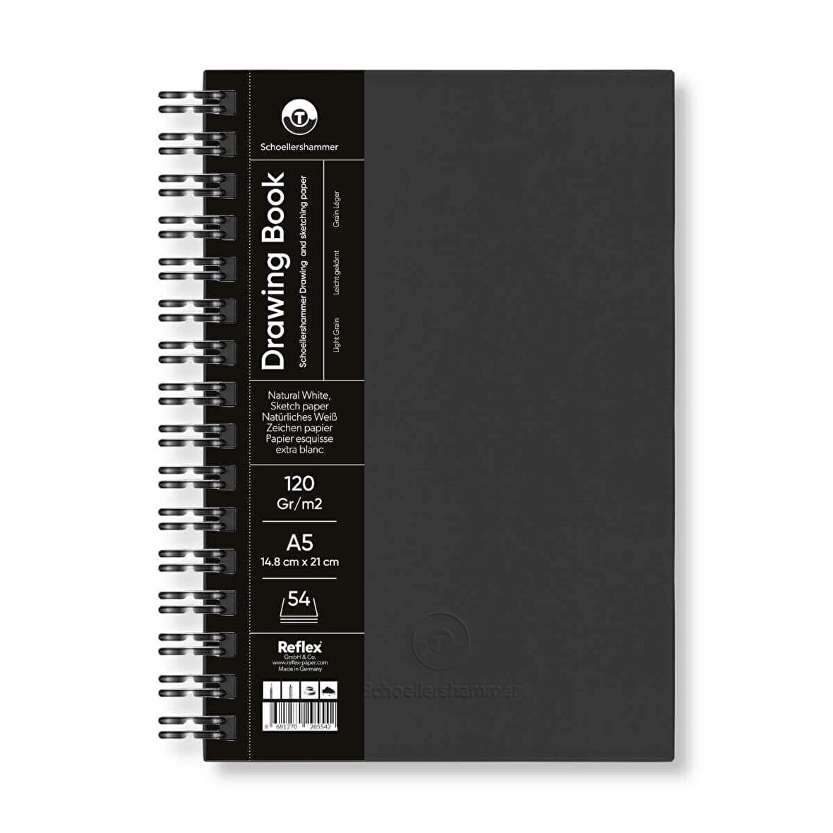 Supertrend Drawing Pad Sert Kapak Eskiz Çizim Defteri 120 gr. A5 54 yaprak SİYAH
