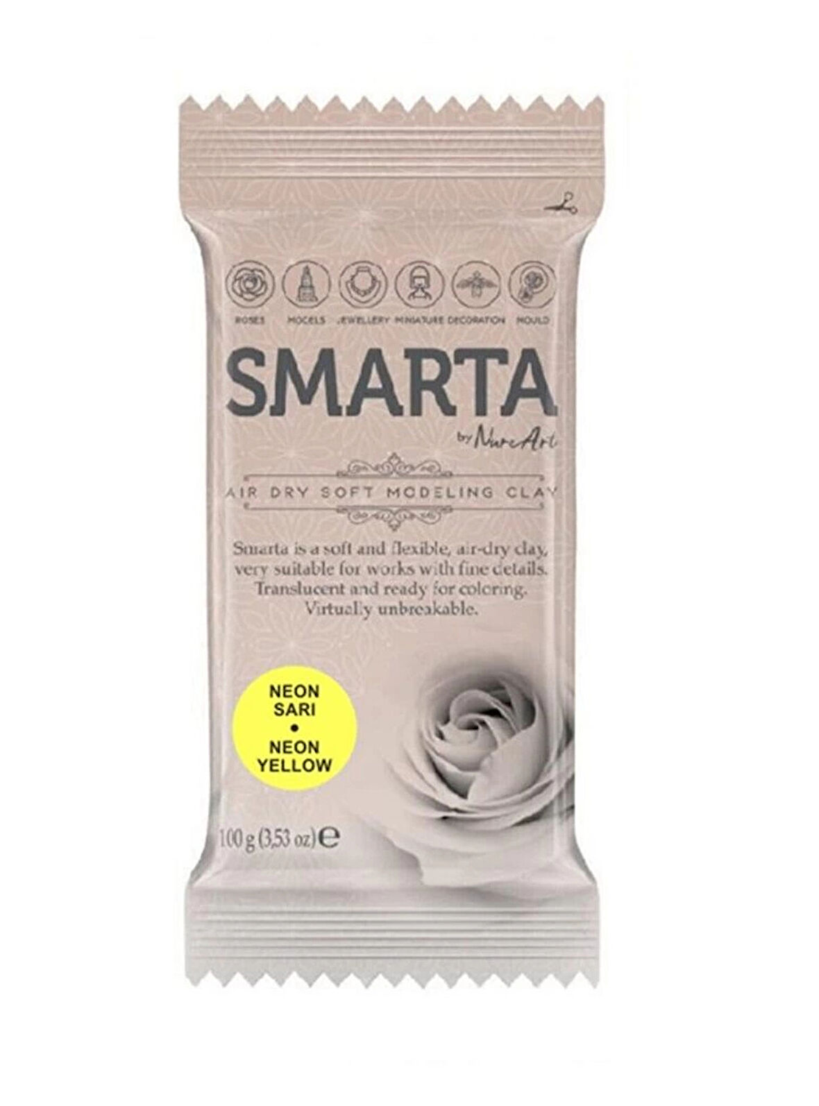 Supertrend Havayla Kuruyan Modelleme Hamuru 100 gr. NEON SARI