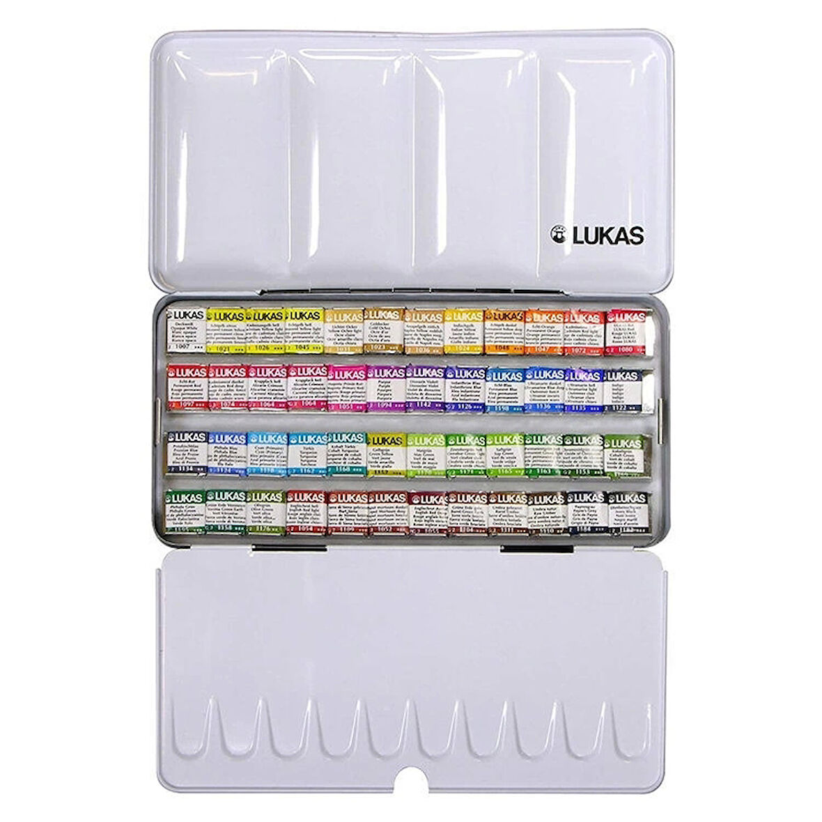 Supertrend Aquarell 1862 Profesyonel Tablet Sulu Boya Seti 48 Renk 1/2 Tablet Metal Kutu