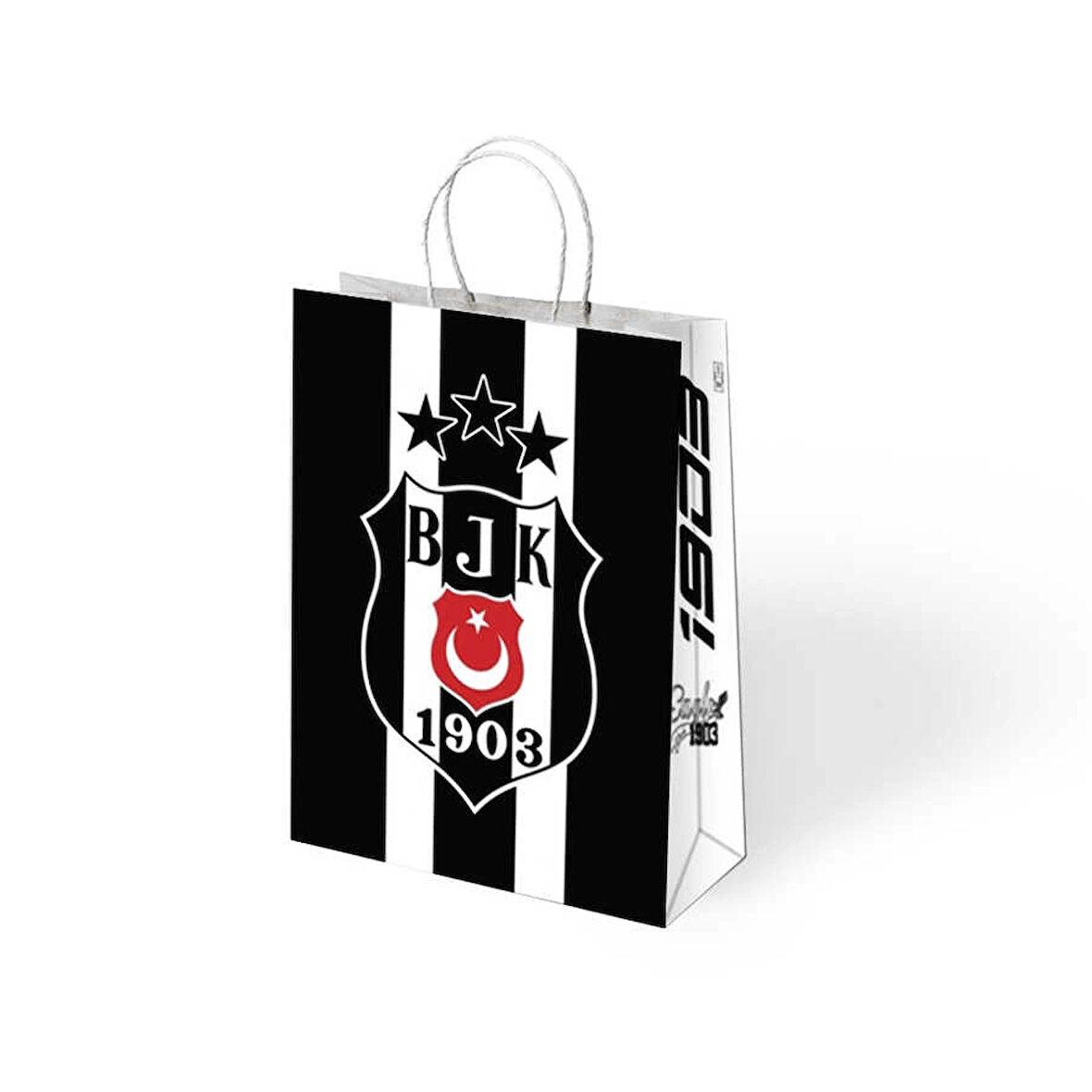 Beşiktaş Büküm Saplı Kraft Çanta 18x24cm