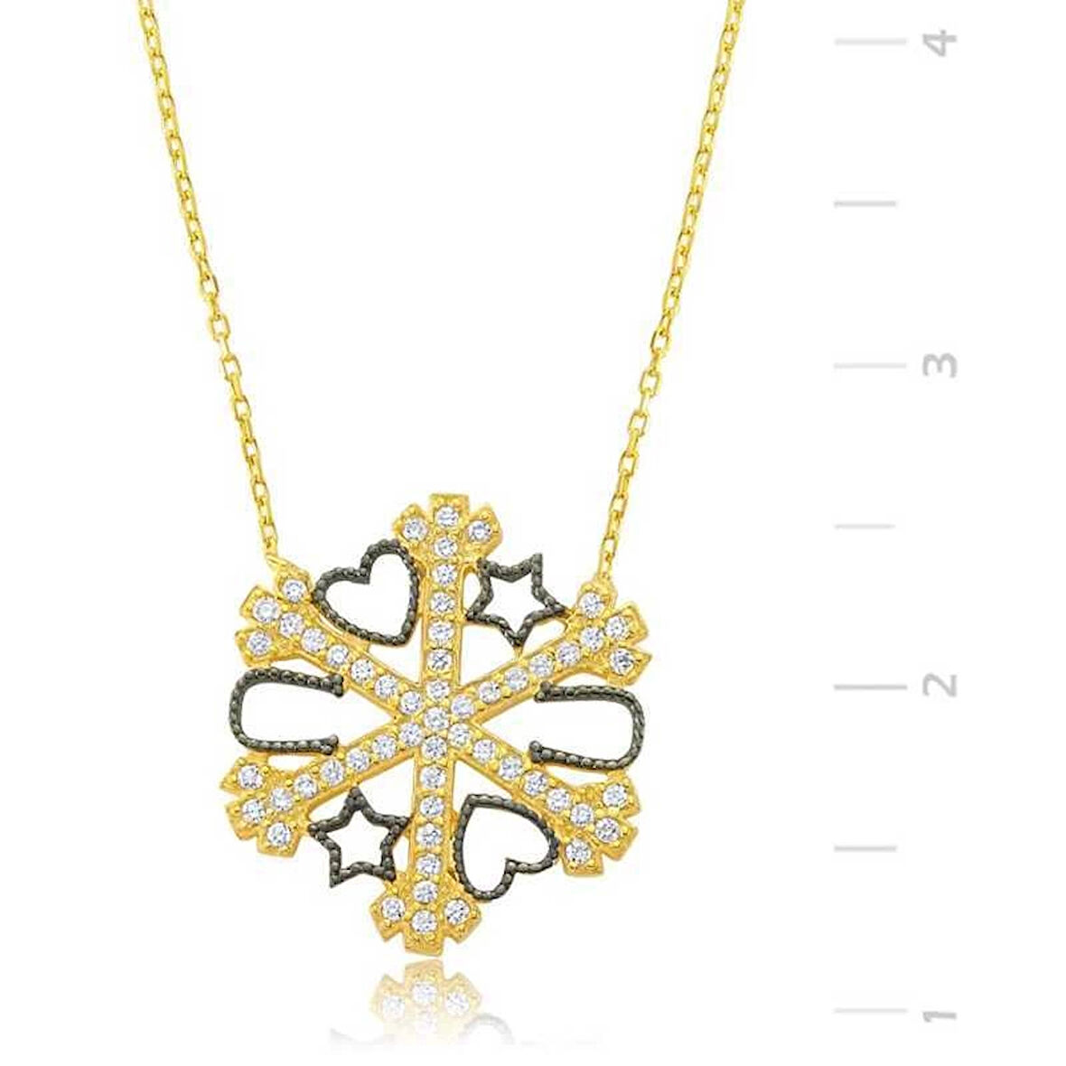 Supertrend Gümüş Kar Tanesi Şans Kadın Kolye