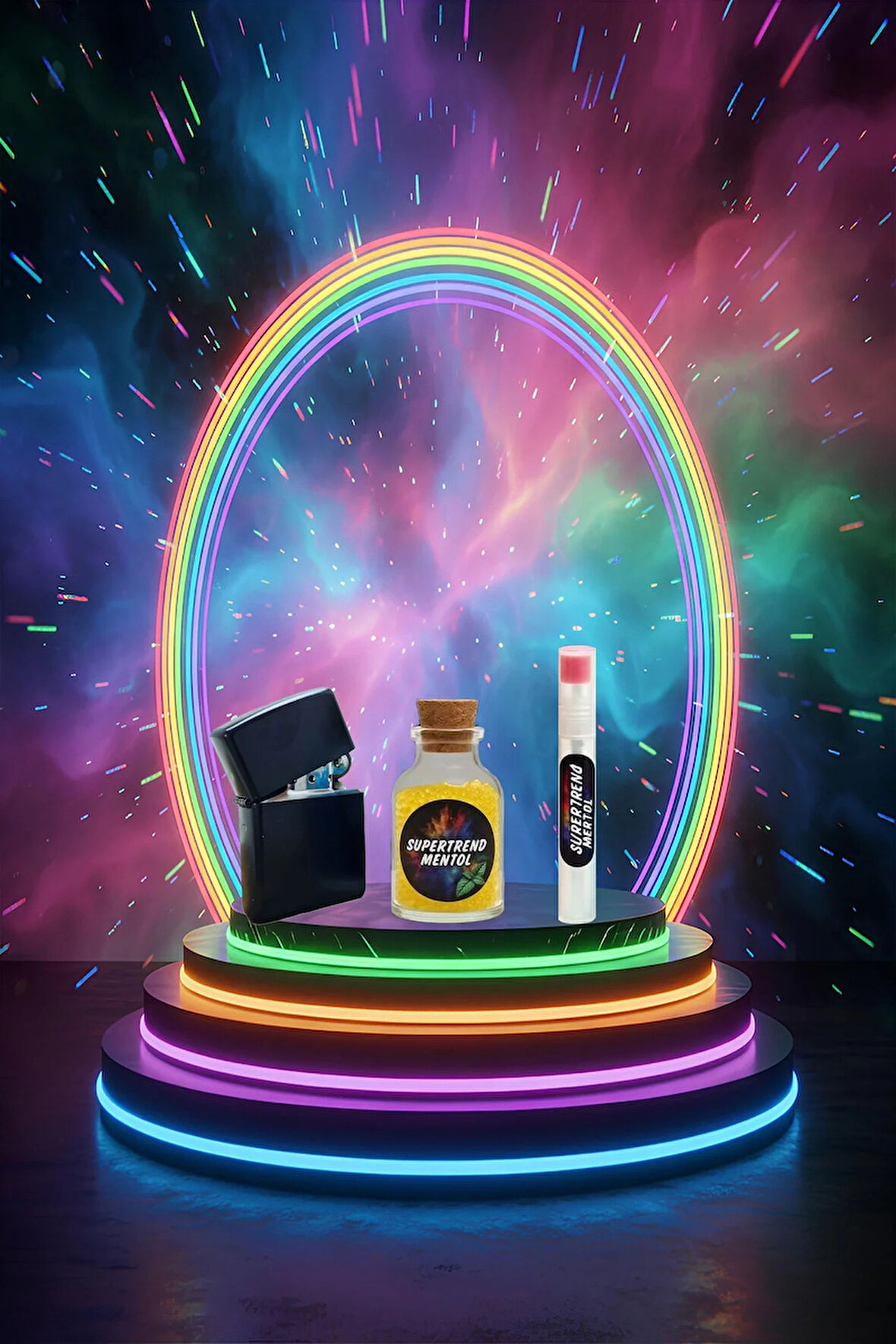 Mentol Topu 1000 Adet Limon Mentol 1 Adet Apliaktör, Zippo Çakmak Hediye