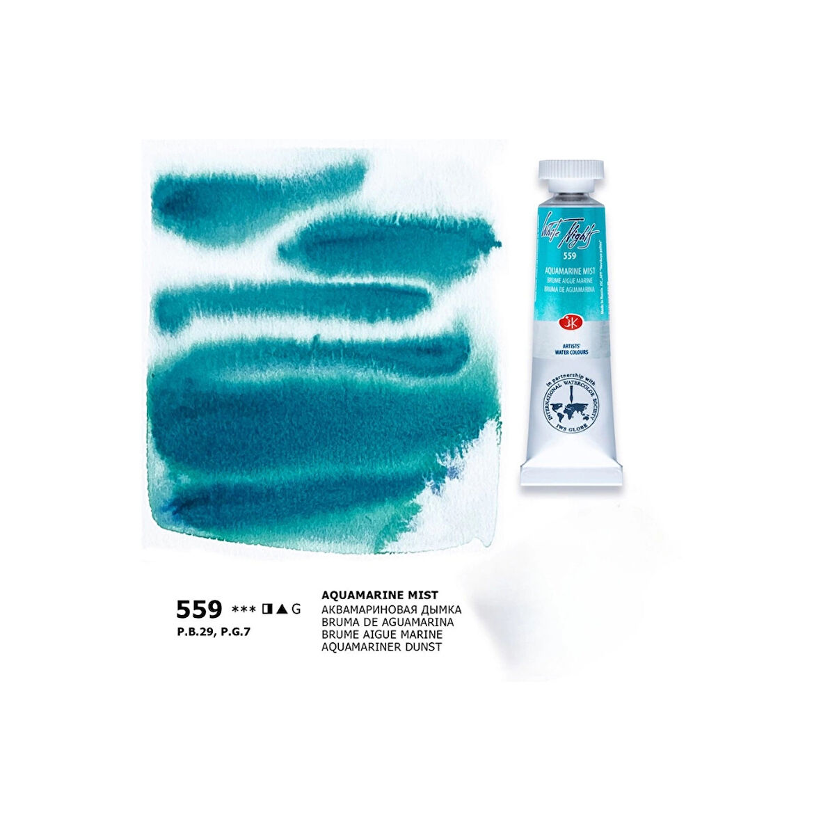 Supertrend White Nights Tüp Sulu Boya 10 ml. 559 Aquamarine Mist