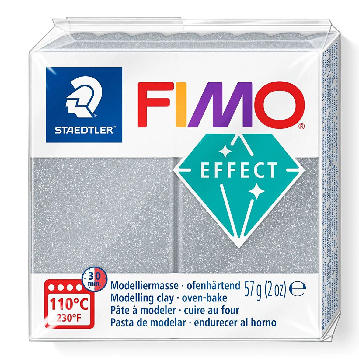 Supertrend Fimo Effect Polimer Kil 81 Silver (Metalik)