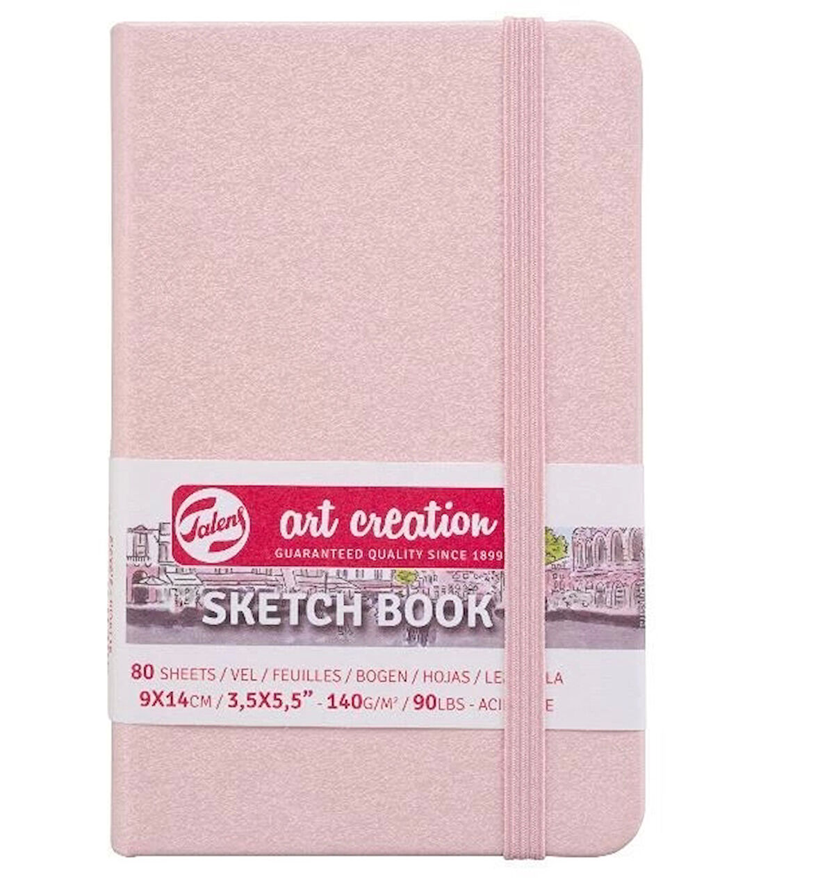 Supertrend Art Creation Sketchbook Sert Kapak Eskiz Çizim Defteri 140 gr. 9x14 cm. 80 yp. PASTEL PEMBE