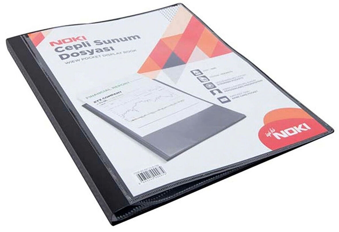 Supertrend Sunum Dosyası Önü Cepli 100'lü Siyah