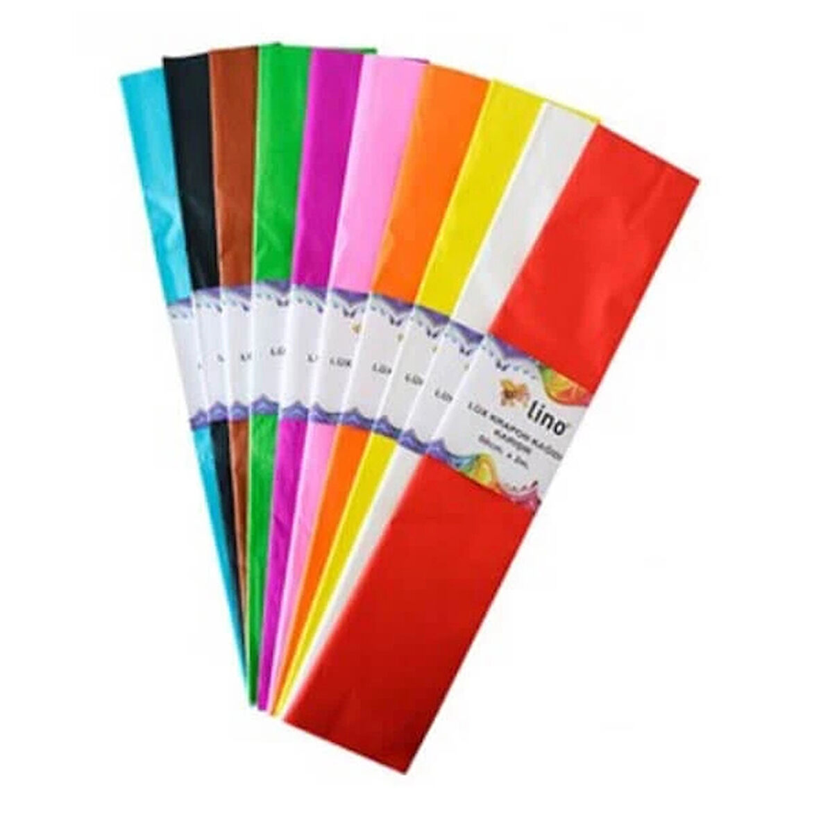 Supertrend Lüx Krapon Kağıdı 50x200 Cm.Karışık 10 Renk (PA-014)