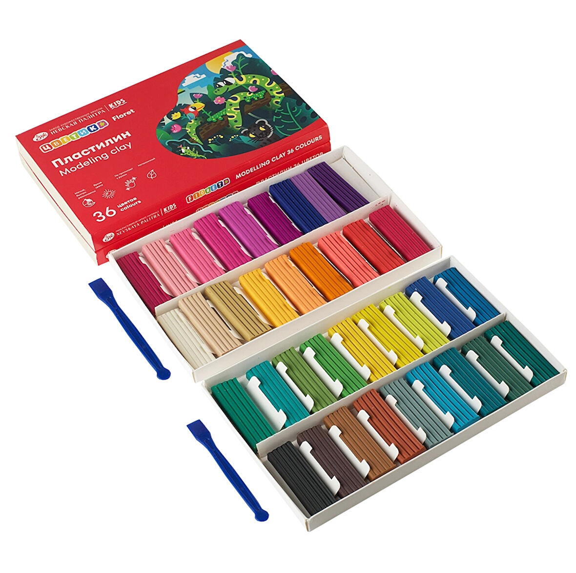 Supertrend Floret Plastilin Model Hamuru Seti 36 Renk x 15 gr.