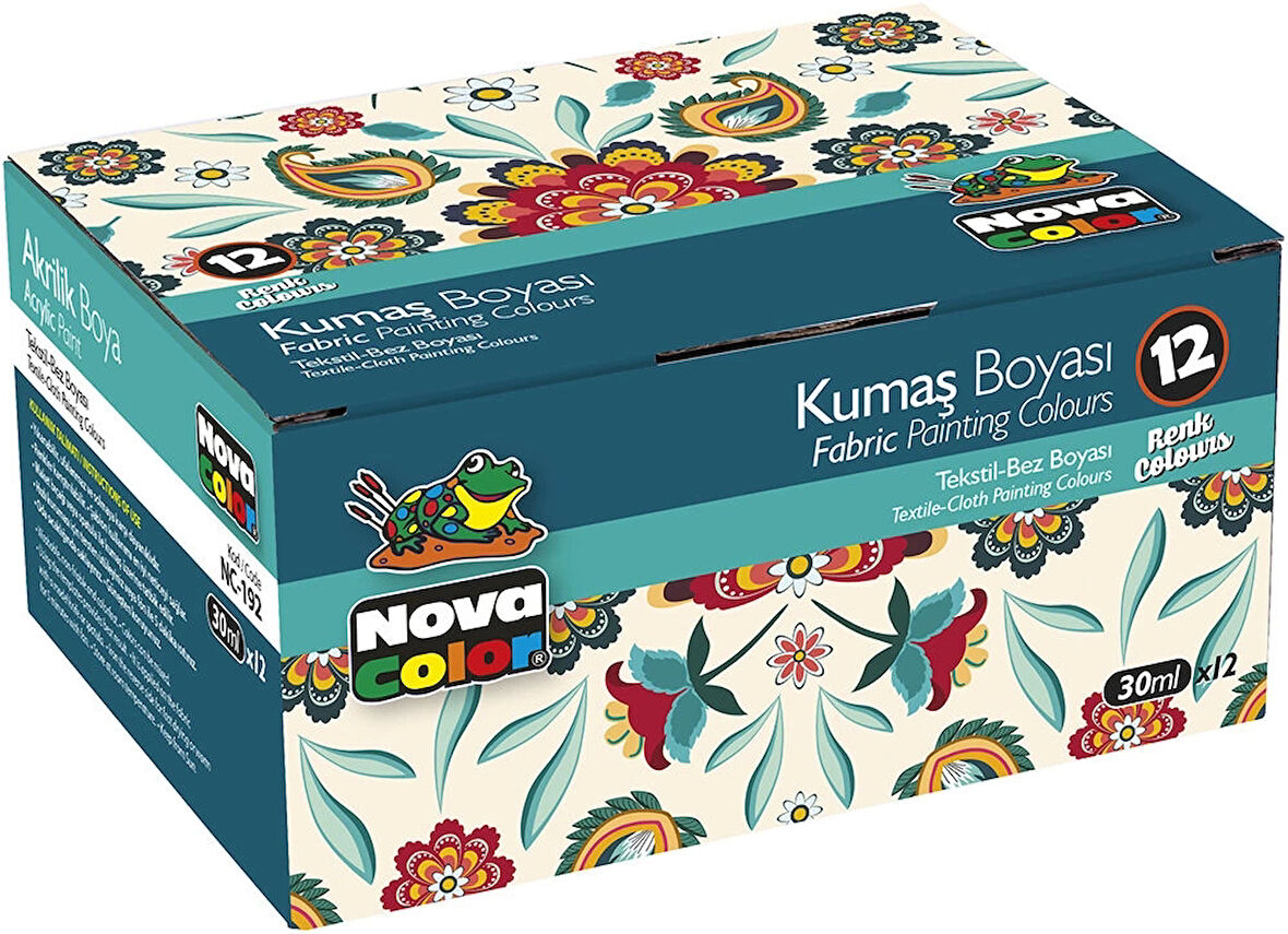 Supertrend Kumaş Boyası Seti 12 Renk x 30 ml.