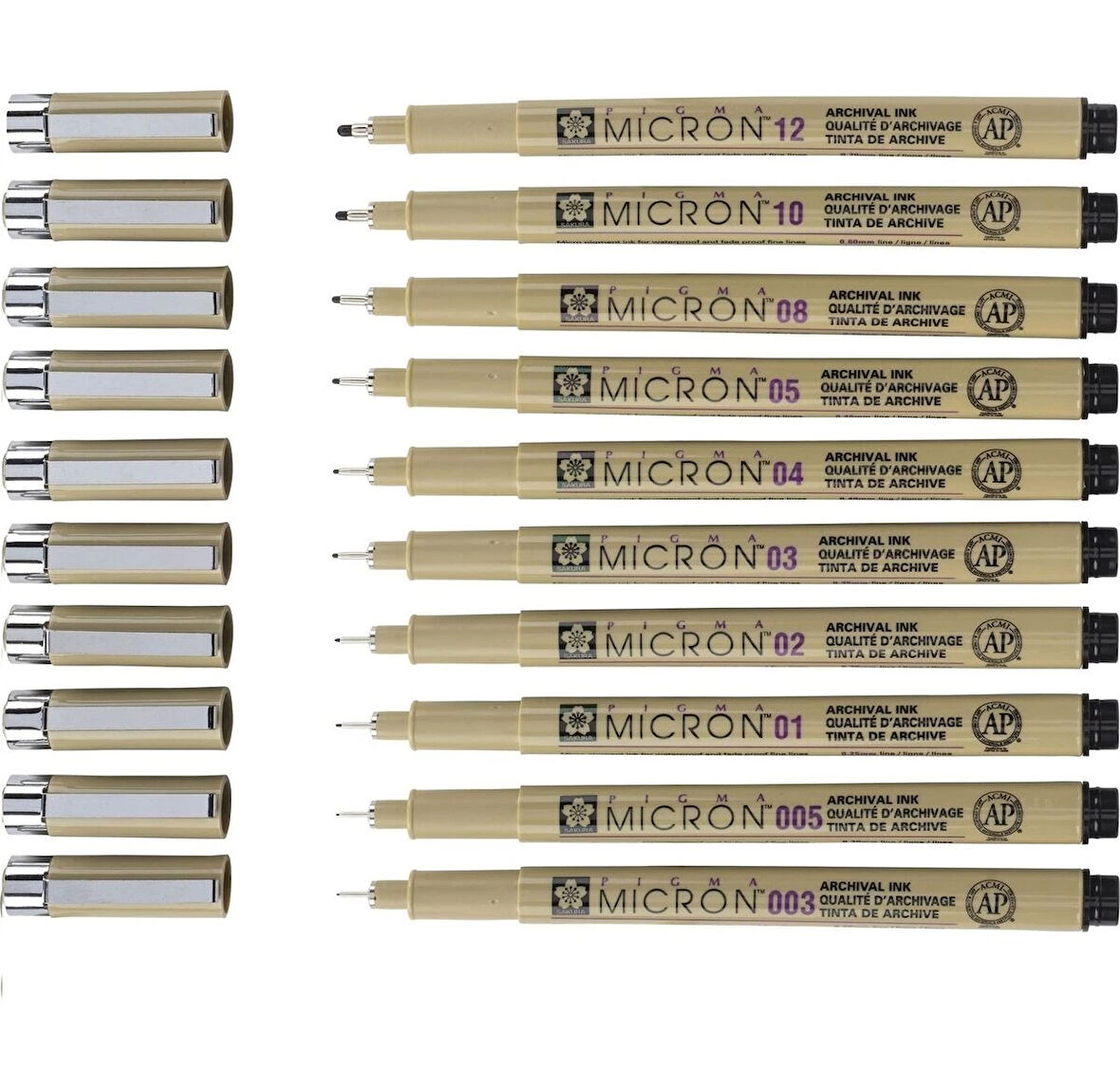 Supertrend Pigma Micron Çizim Kalemi Seti 10'lu