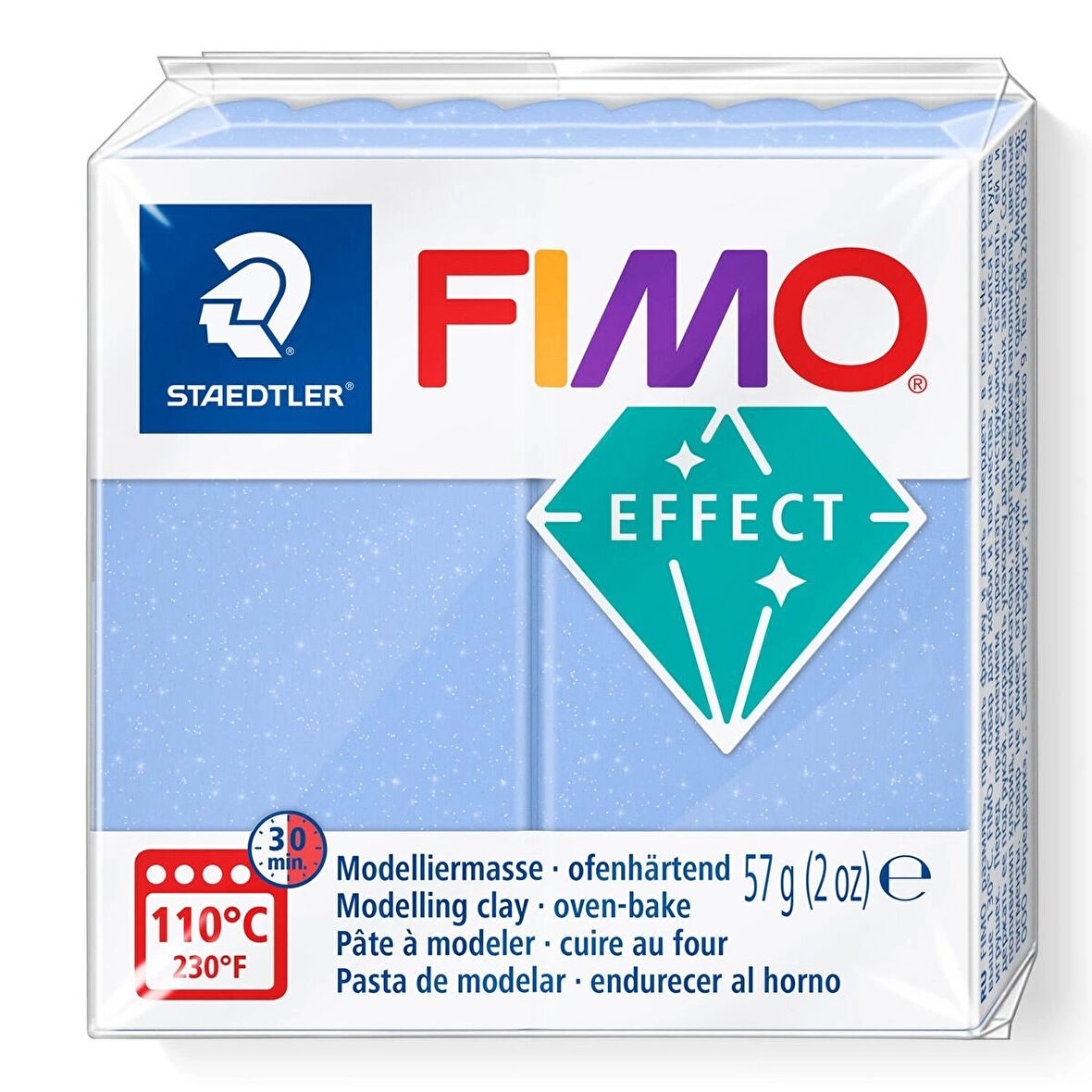 Supertrend Fimo Effect Polimer Kil 386 Blue Agate (Mücevher Renkleri)