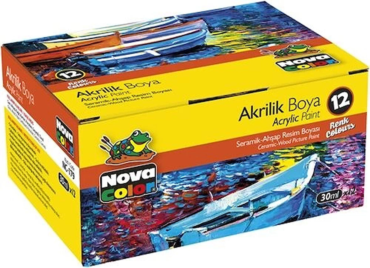 Supertrend Akrilik Boya Seti 12 Renk x 30 ml. Şişe