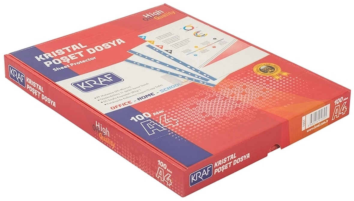 Supertrend Kristal Poşet Dosya A4 100'lü Paket