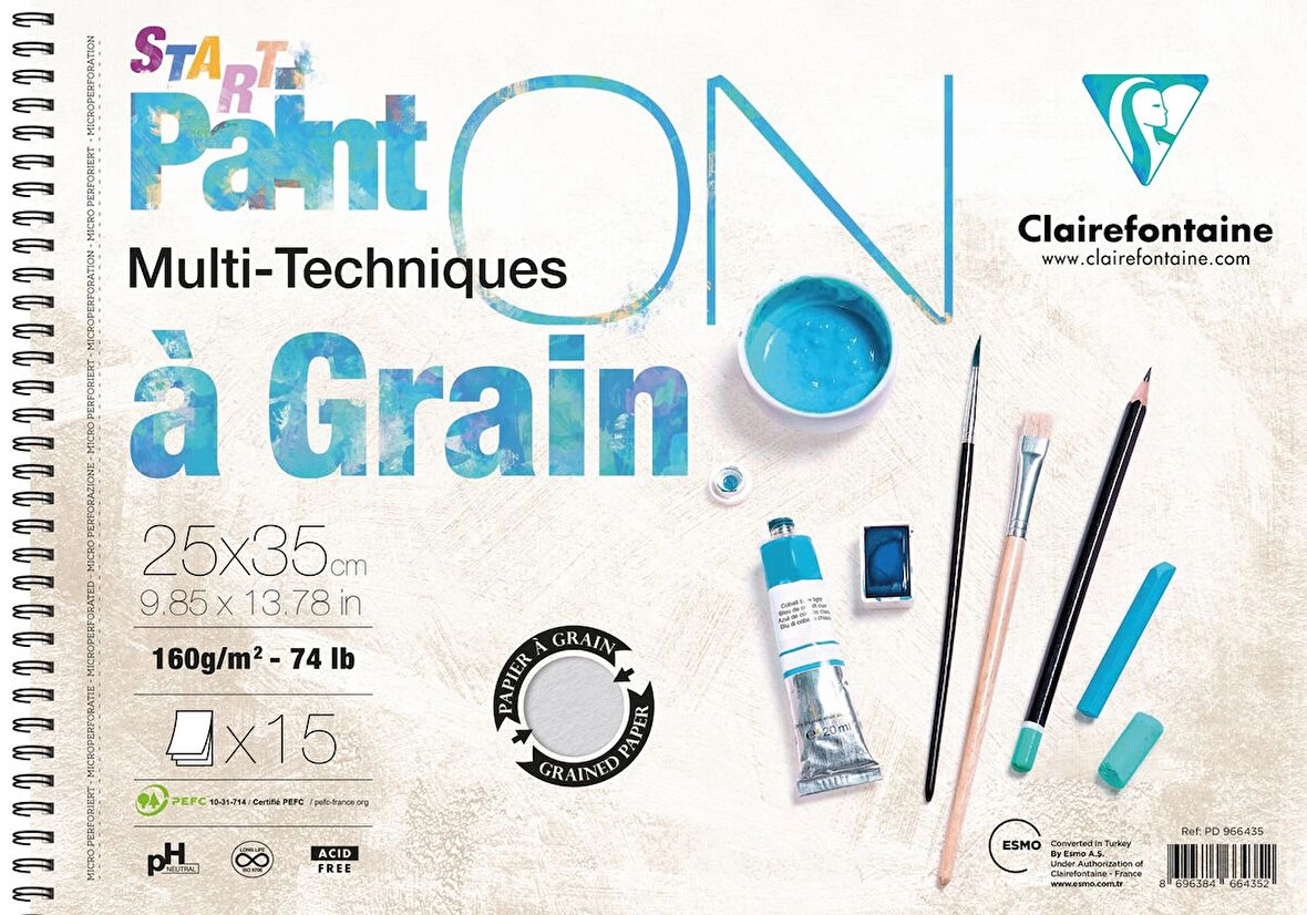 Supertrend Paint'On a Grain Start Eskiz Çizim Defteri 160 gr. 25x35 cm. 15 yp.