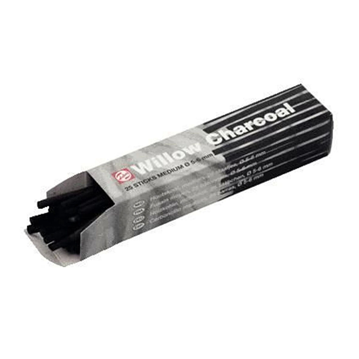 Supertrend Willow Charcoal Doğal Kömür Füzen Seti 5-6 mm 25'li Kutu