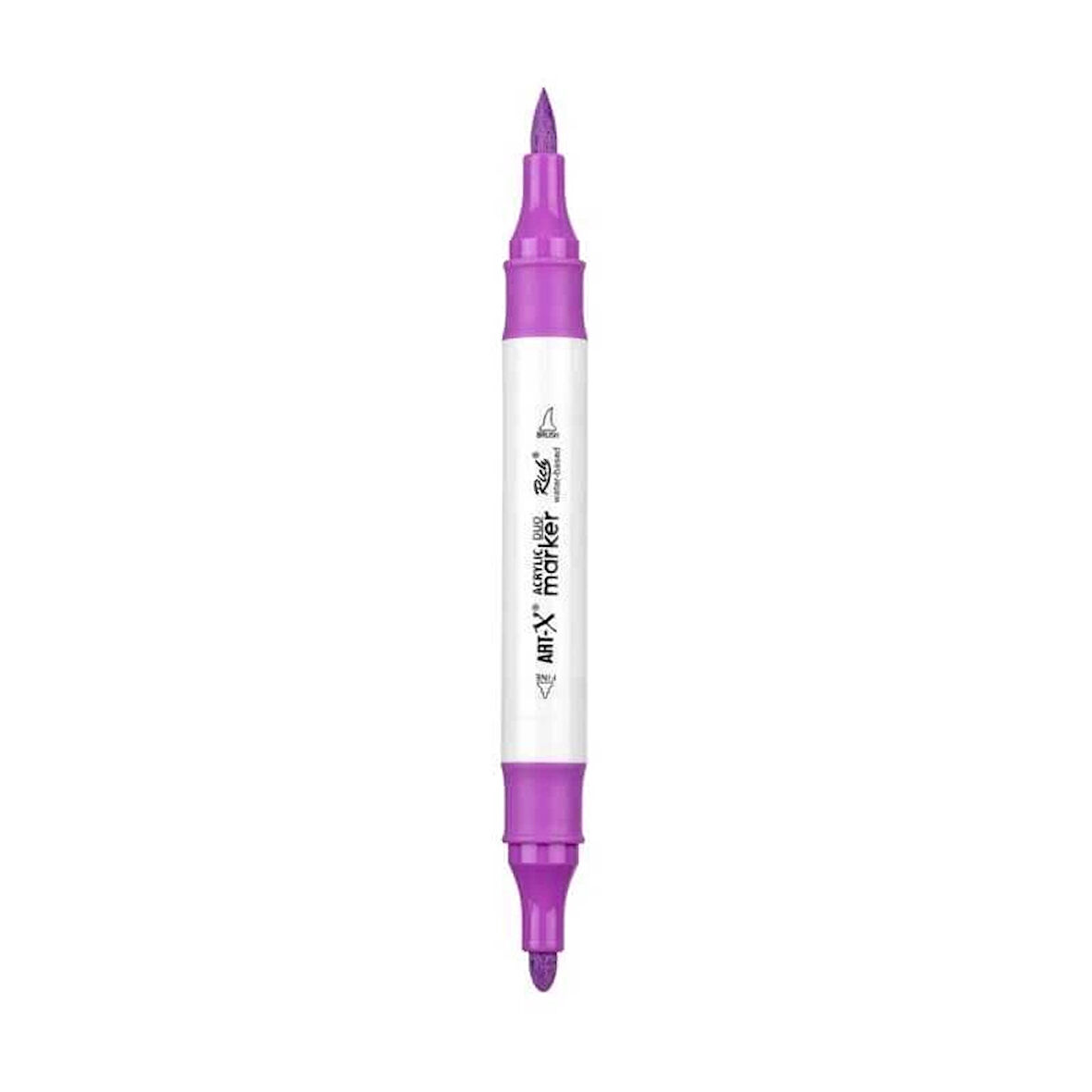 Supertrend Supertrend Acrylic Duo Marker Çift Uçlu Su Bazlı Boyama Markörü No:131 Açık Mor