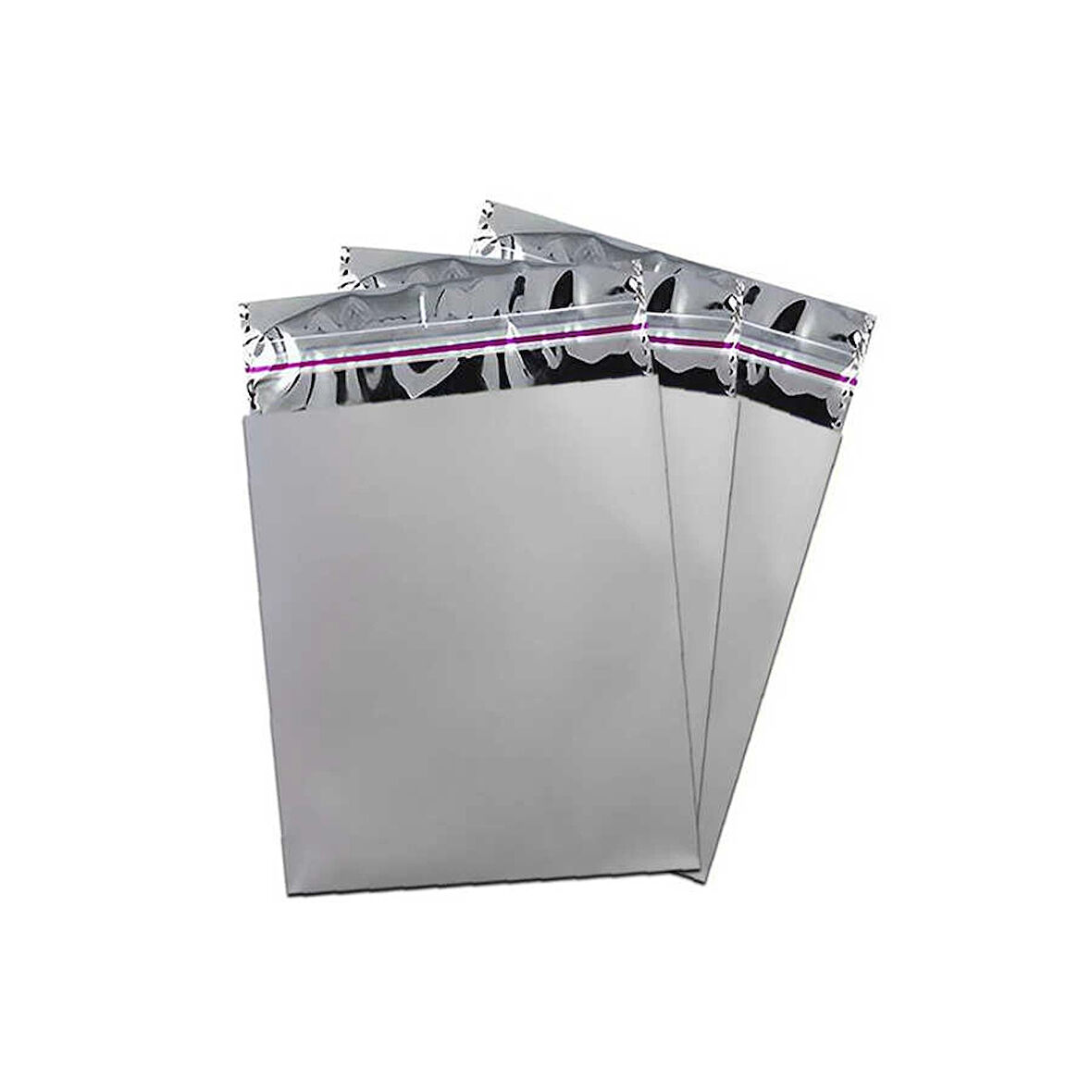 Gümüş Lüks Metalize Poşet 15x25