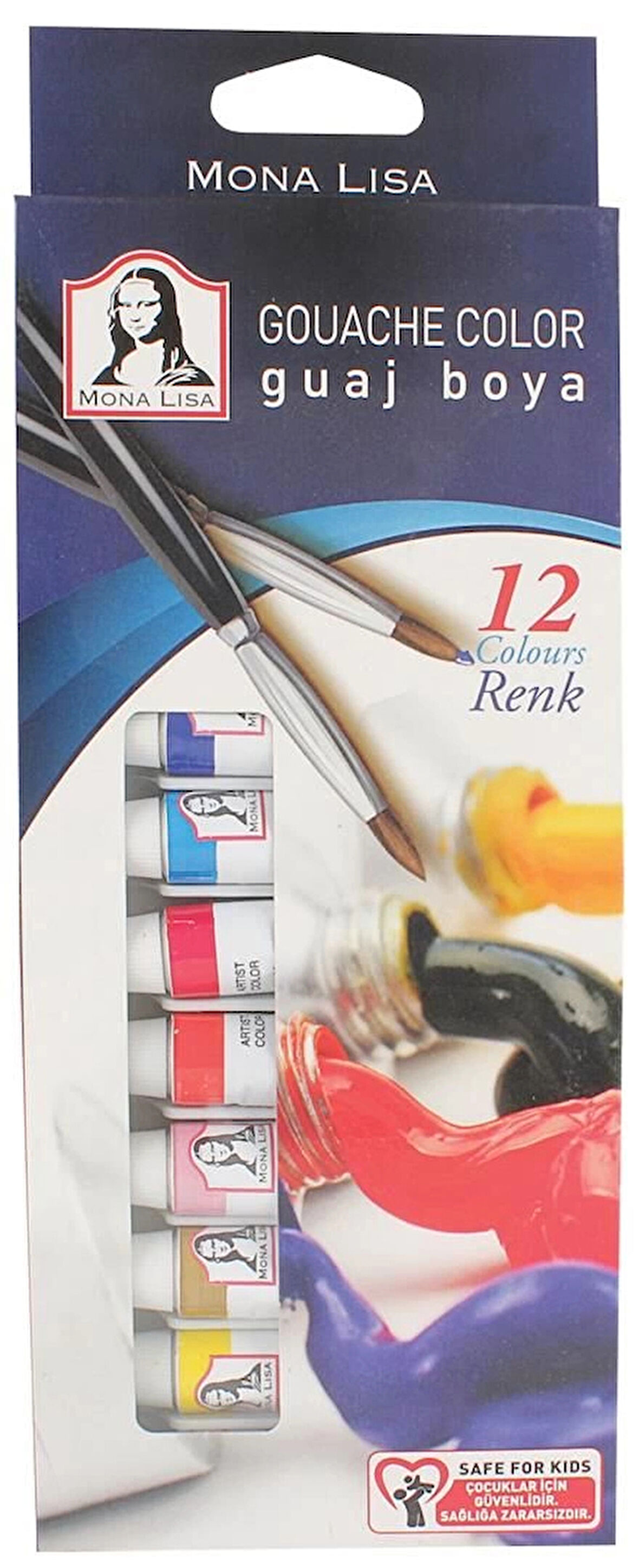 Supertrend Mona Lisa Guaj Boya Seti 12 Renk x 12 ml. Tüp