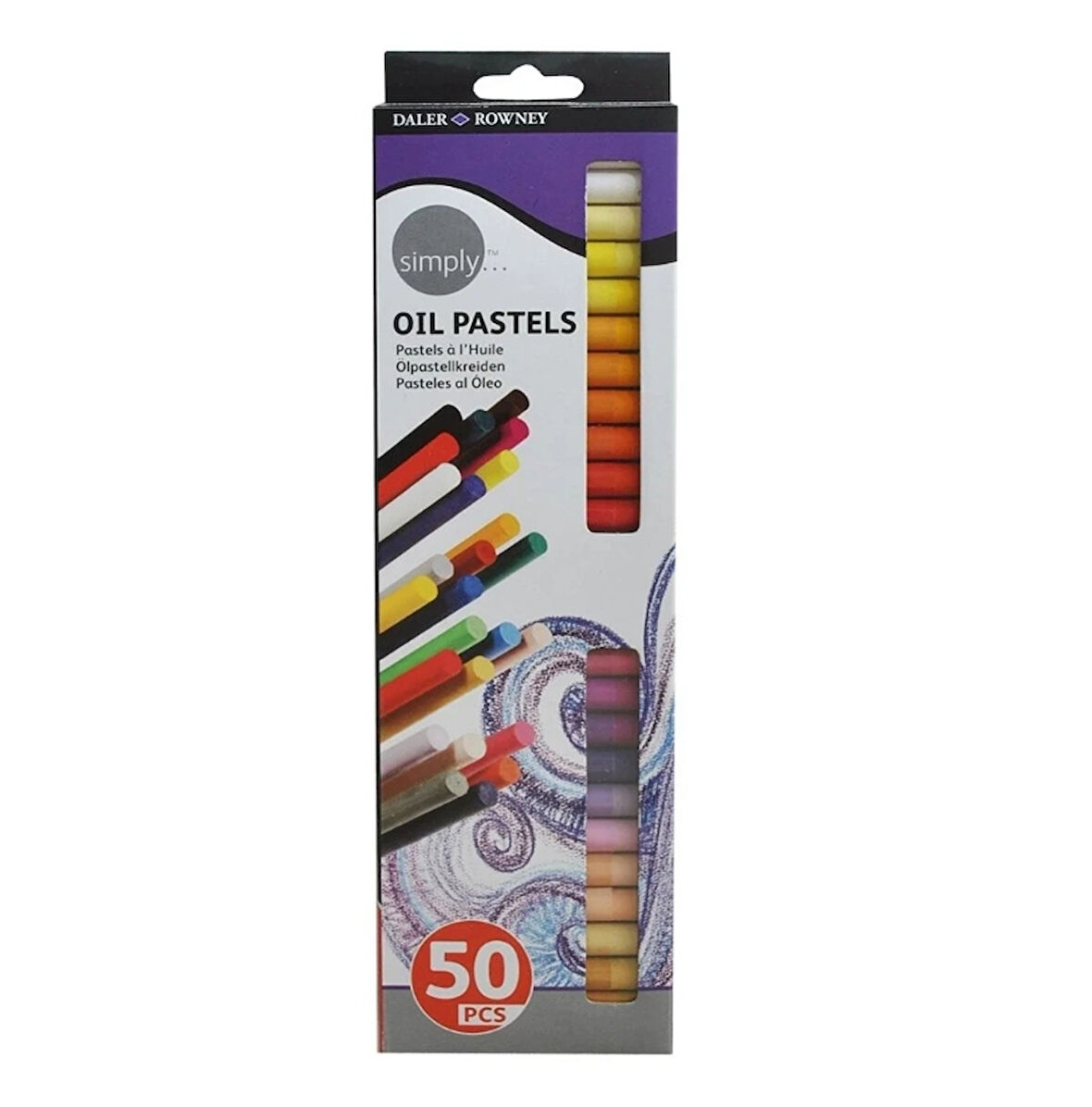 Supertrend Simply Oil Pastel Yağlı Pastel Seti 50 Renk