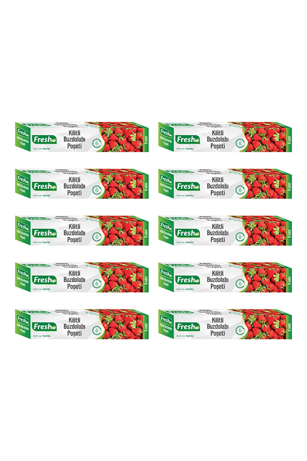 Supertrend 23x31cm Ekonomik Kilitli Buzdolabı Poşeti 80 Adet