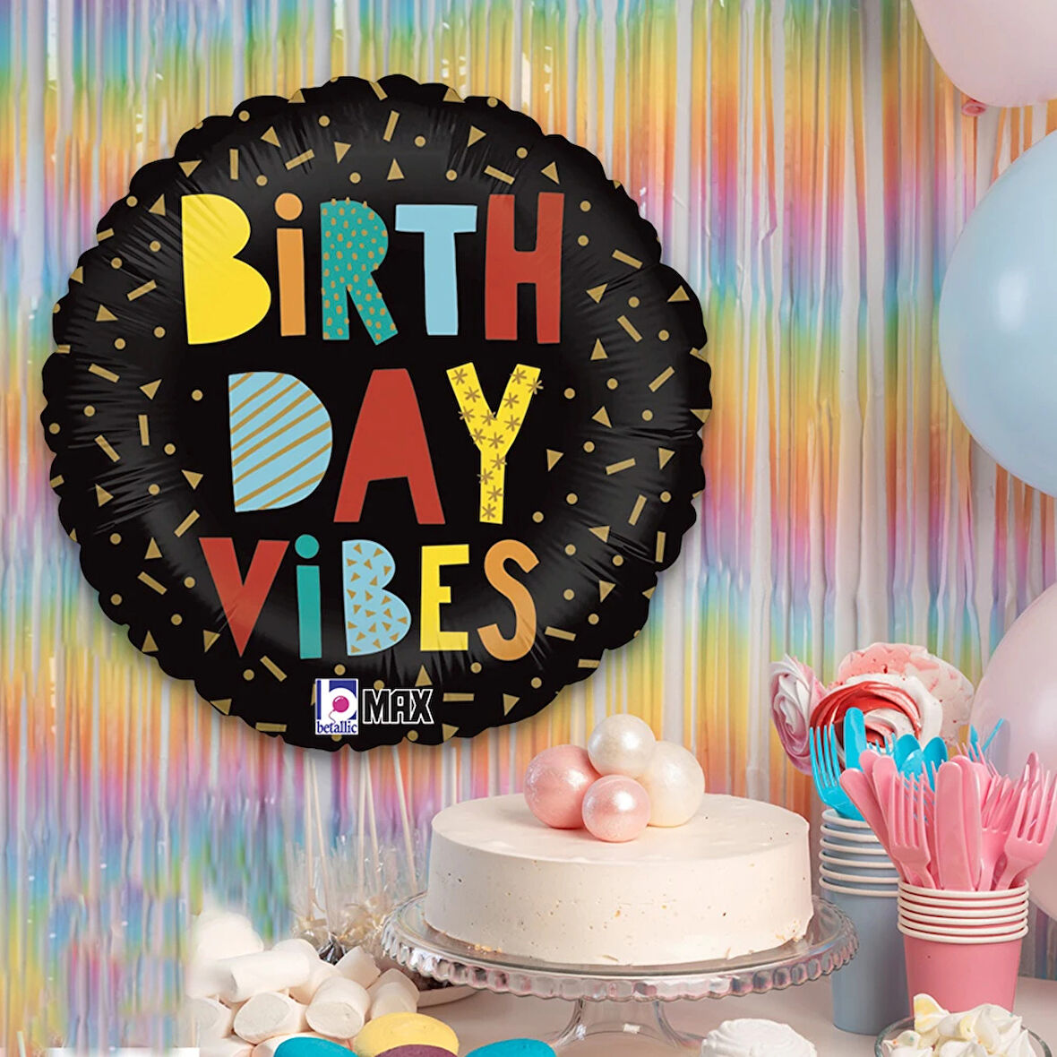 Birthday Vibes Supertrend Folyo Balon 18"