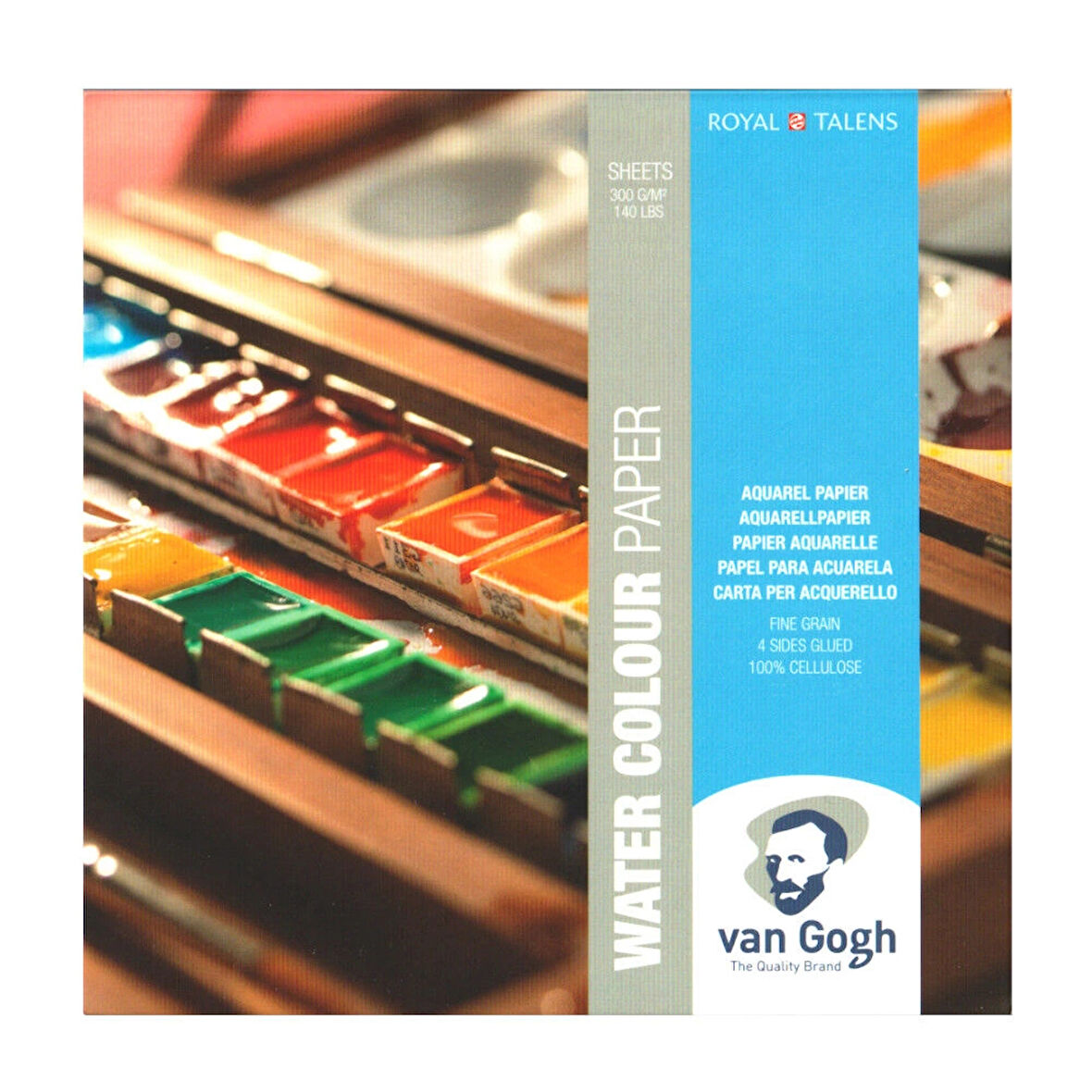 Supertrend Van Gogh Sulu Boya Defteri Blok 300 gr. 15x15 cm. 24 yaprak