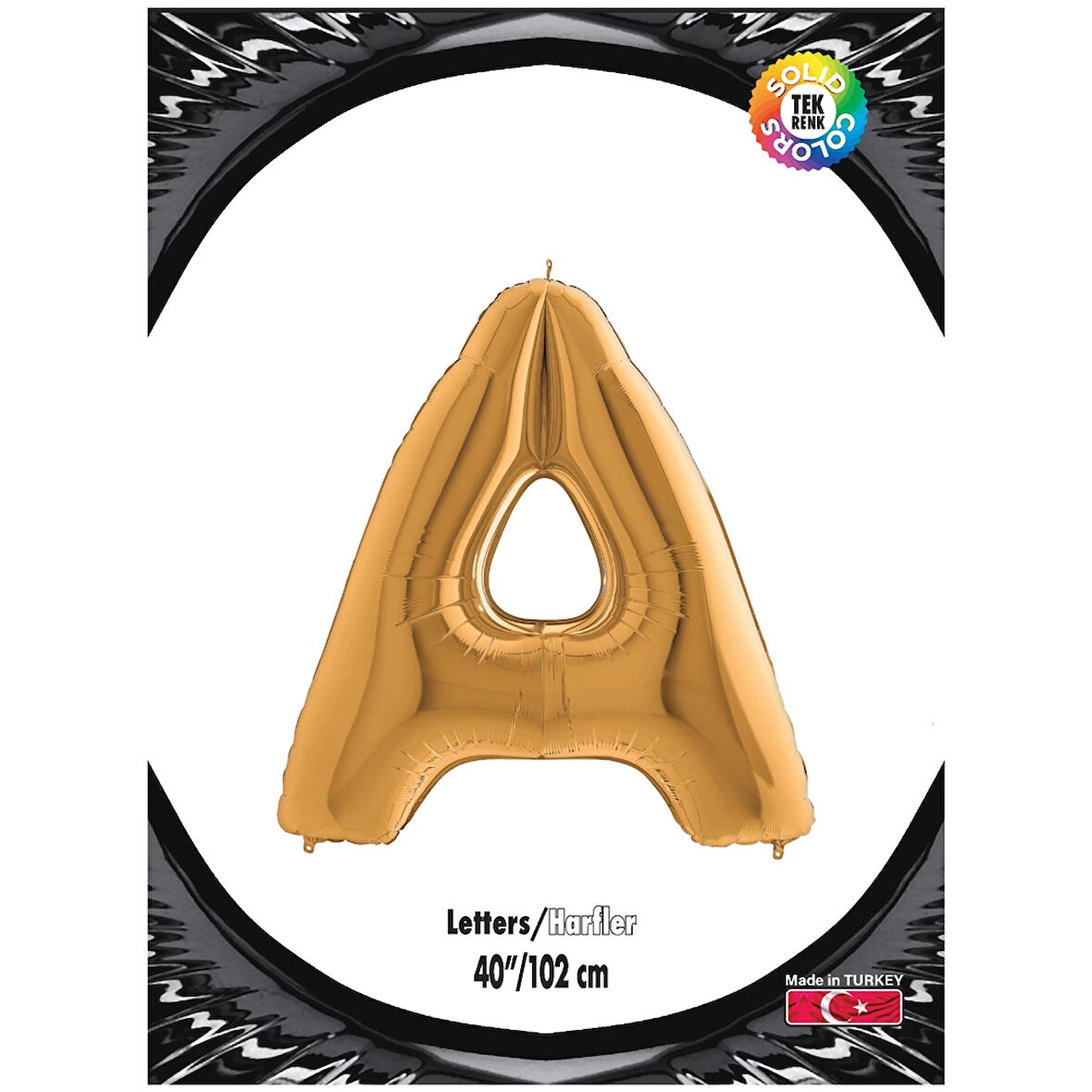 A Harf Altın Folyo Balon 40"