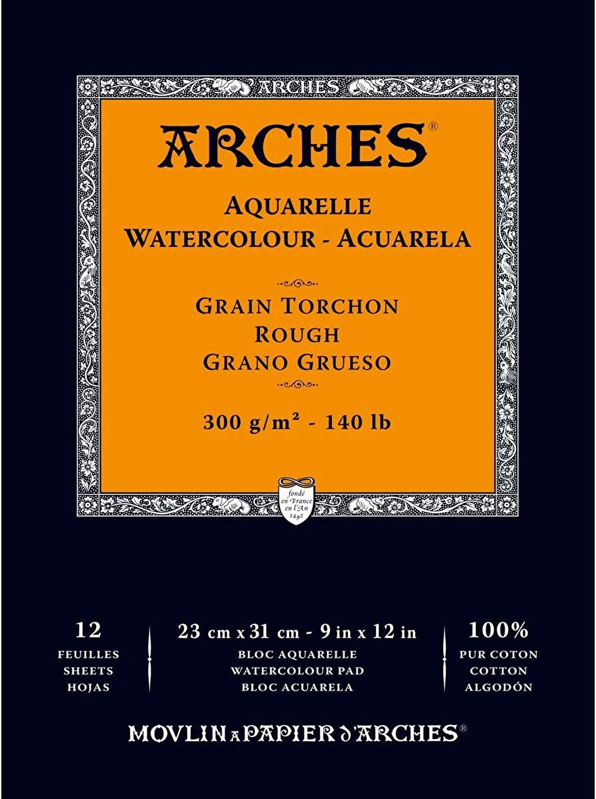 Supertrend Sulu Boya Defteri Blok Rough - Kalın Doku 300 gr. 23x31 cm. 12 Yaprak