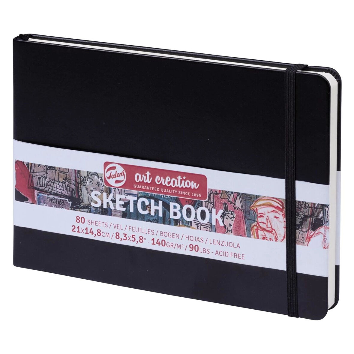 Supertrend Art Creation Sketchbook Sert Kapak Eskiz Çizim Defteri 140 gr. 15x21 cm. 80 yp. SİYAH